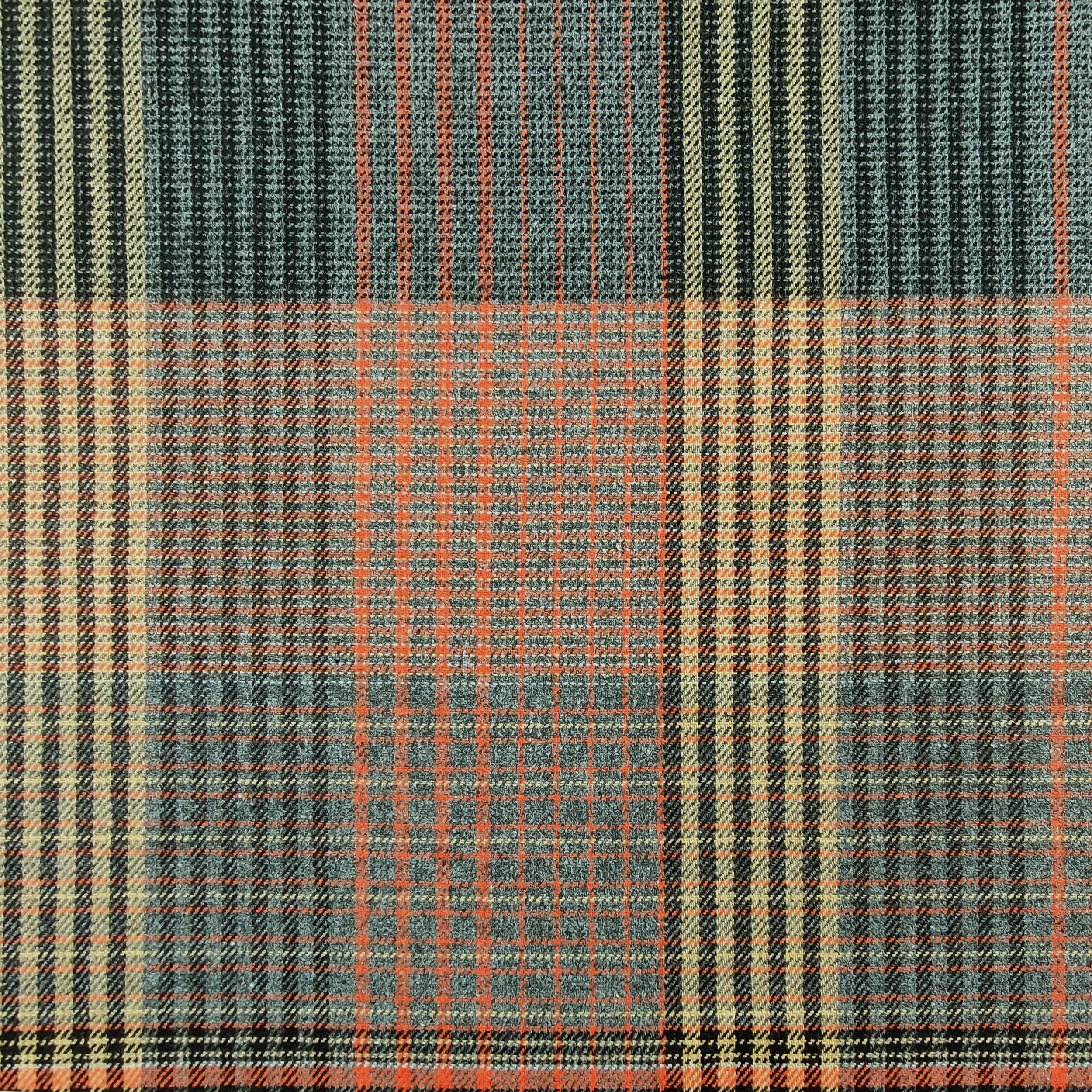 Tartan Quadri Arancio Beige e Grigio