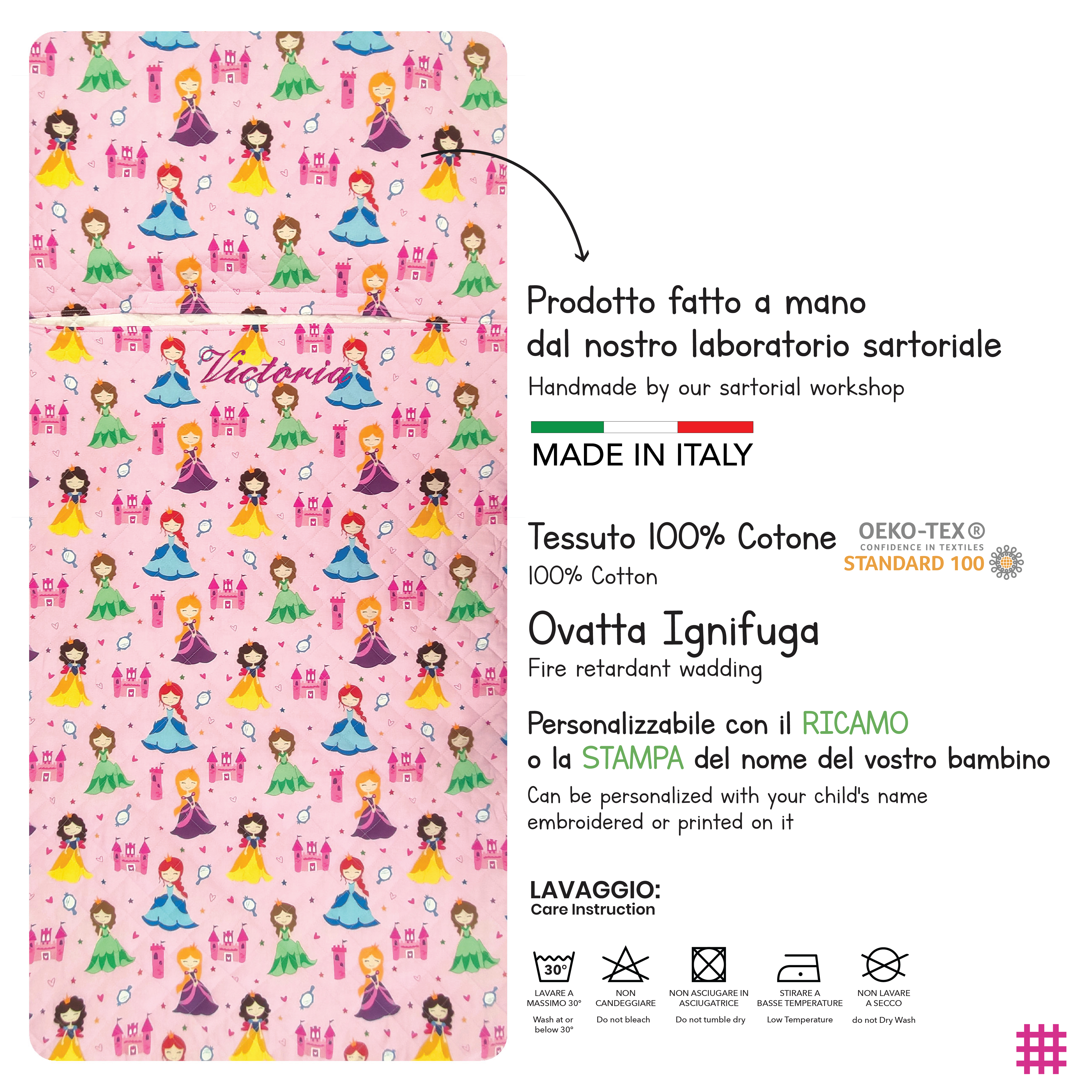 Sacco Nanna Principesse Sfondo Rosa Image