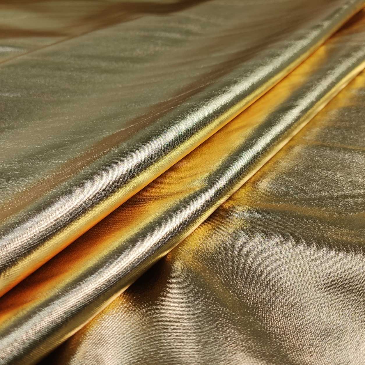 Tessuto Lycra Effetto Metallico Special Oro