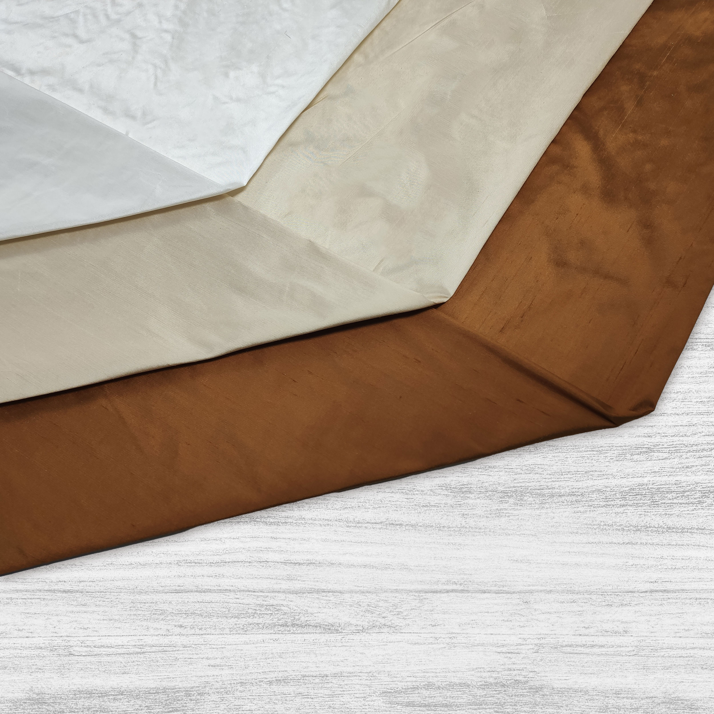 Shantung di Seta Bianco
