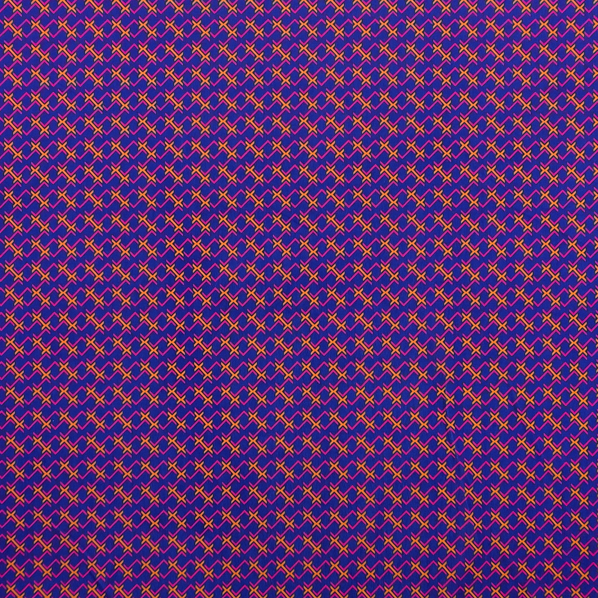 Tessuto Maglina Fantasia Geometria Optical Colorato