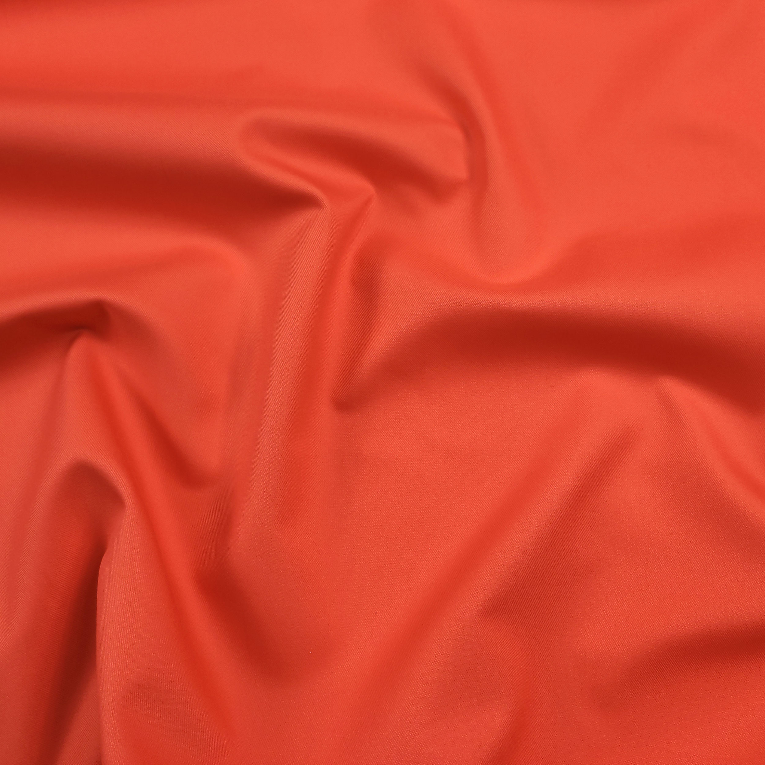 Gabardine Pesante di Cotone Elasticizzato Arancio