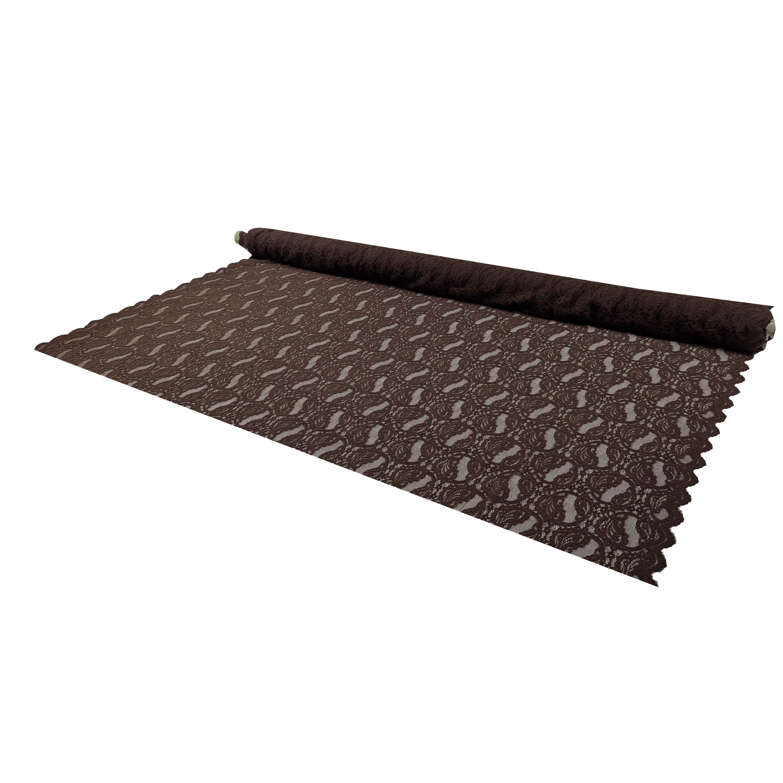 Pizzo Doppio Bordo Bielastico Marrone Image