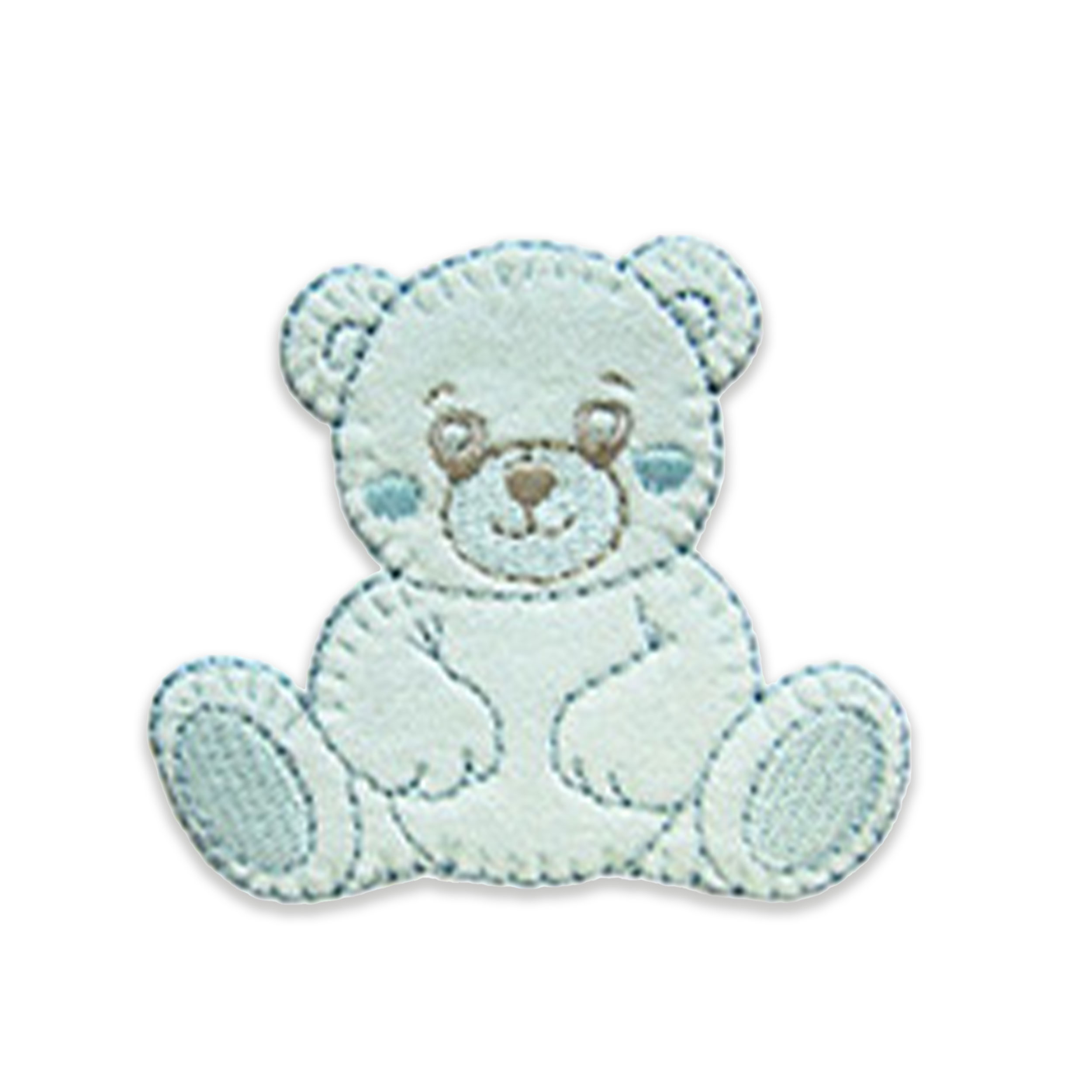  Applicazione Termoadesiva Orsetto Baby Azzurro Image