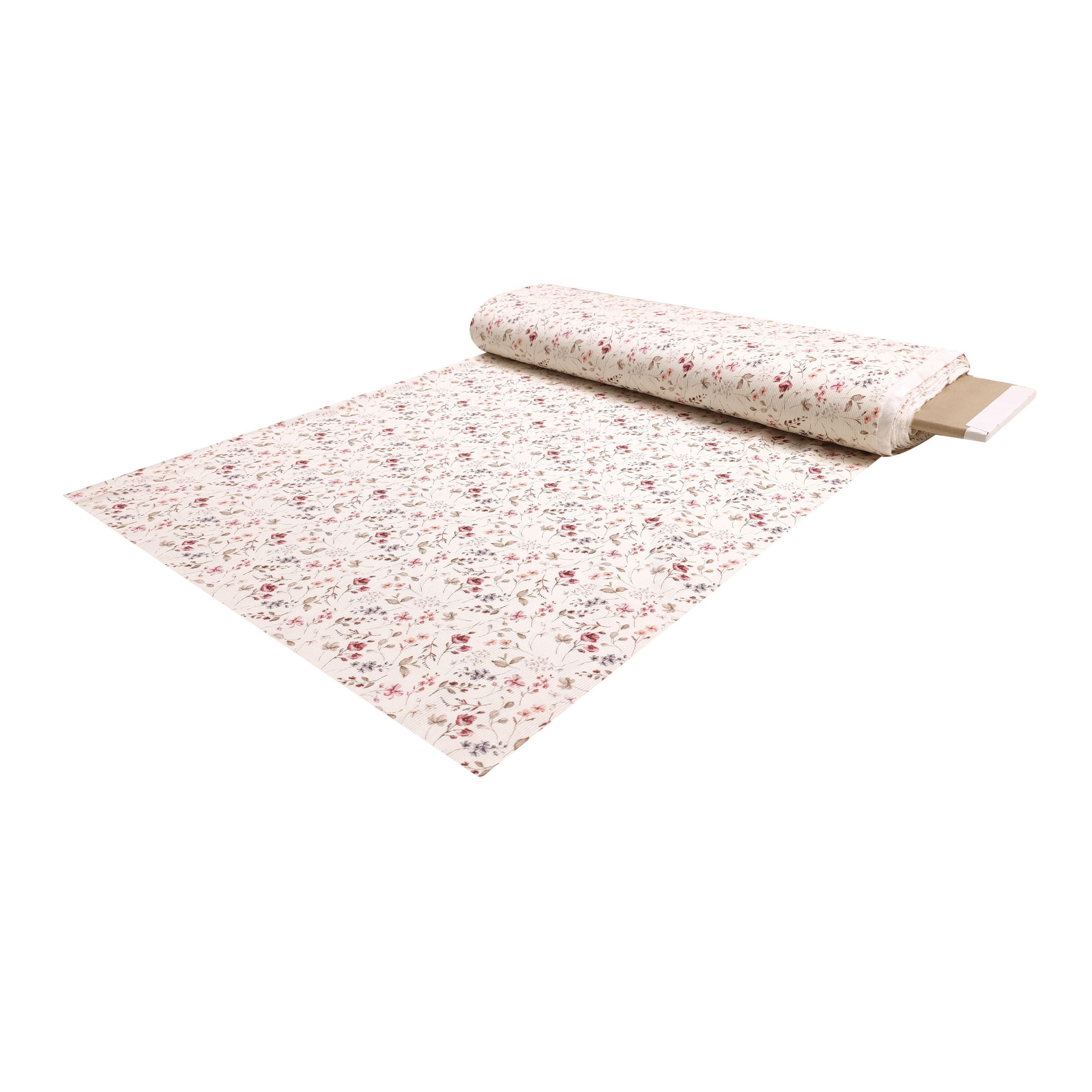 Jersey Costina Fiori Sfondo Cipria