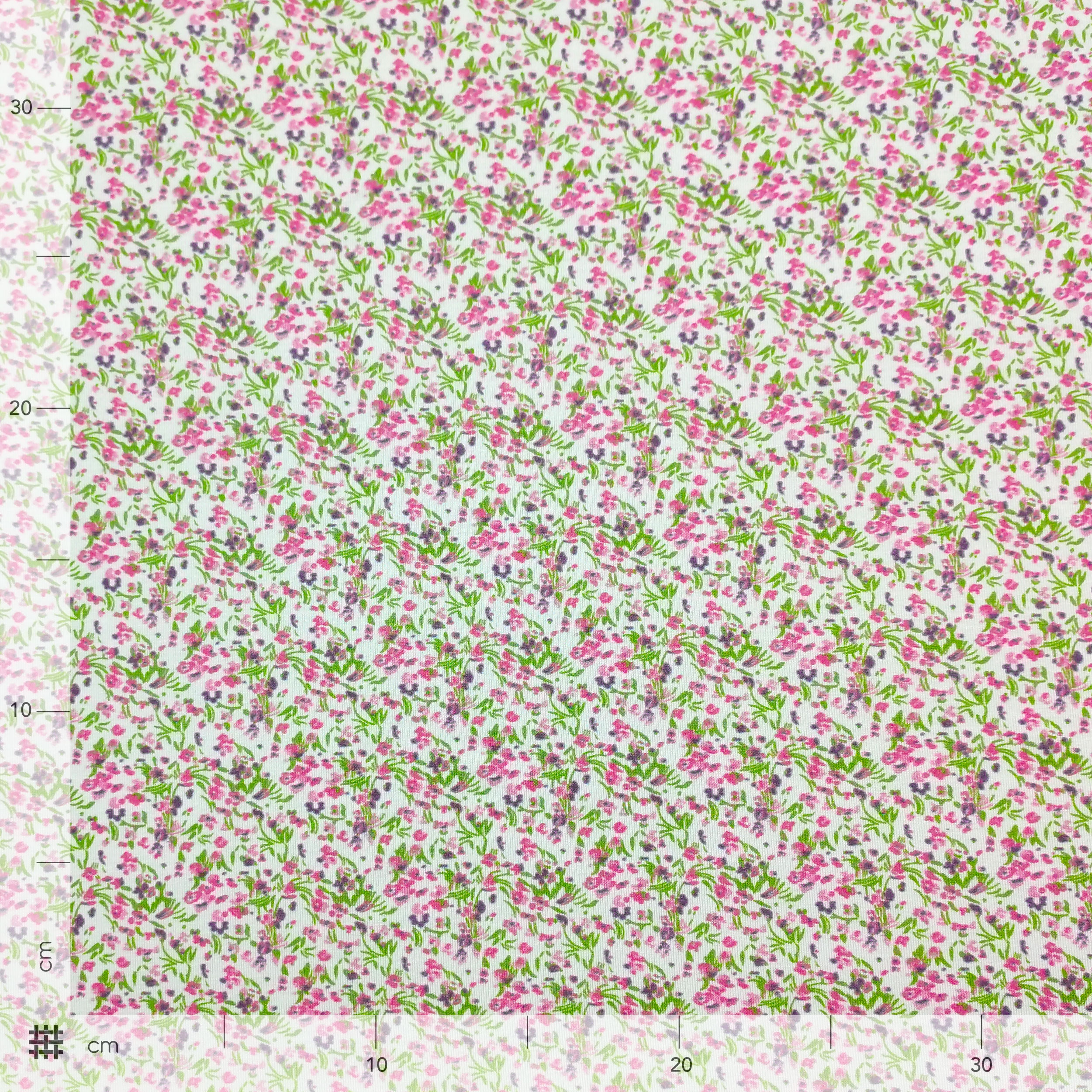 Maglina Bielastica Fiori Rosa e Viola
