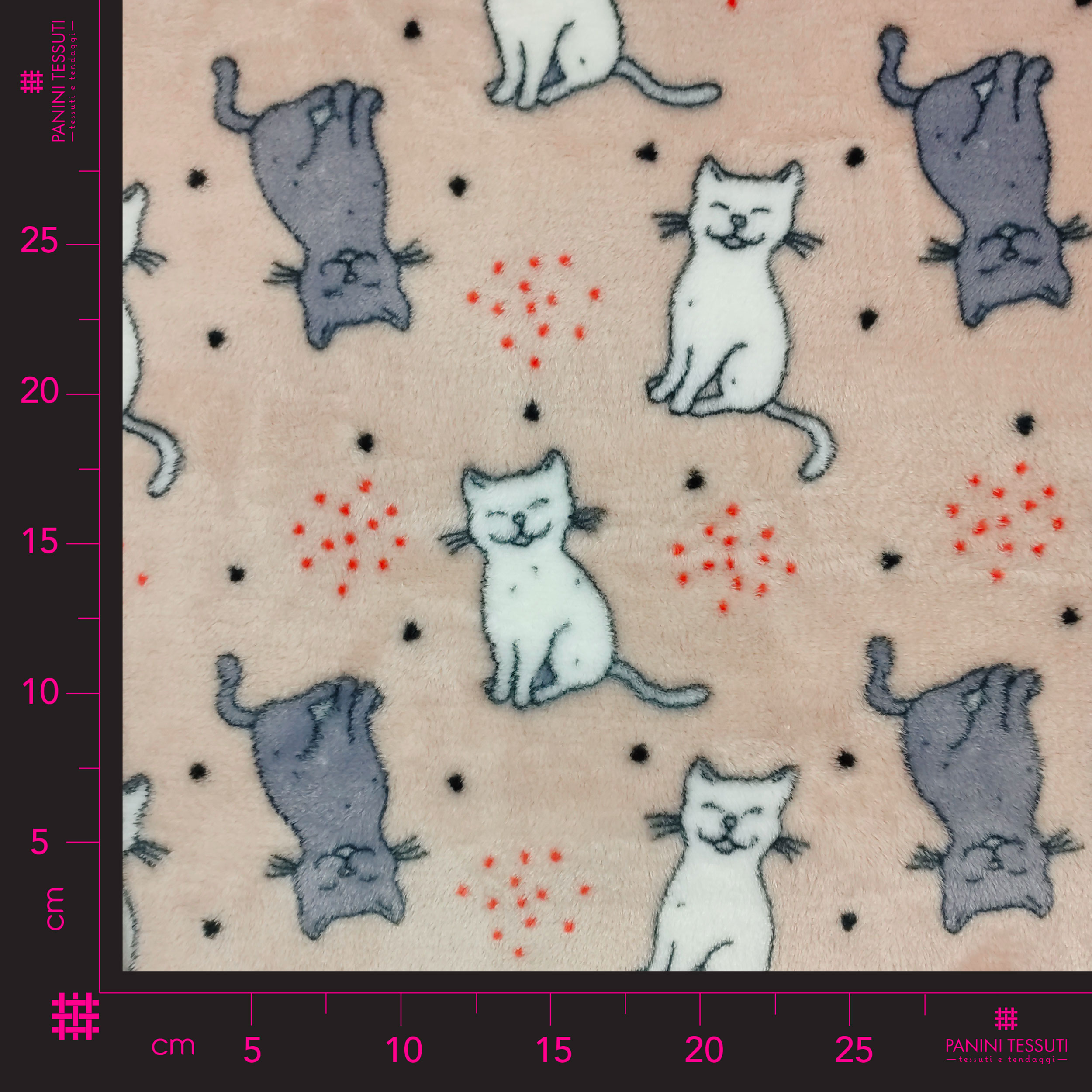 pile con gattini sfondo rosa chiaro