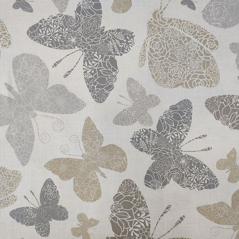 Tessuto cotone farfalle