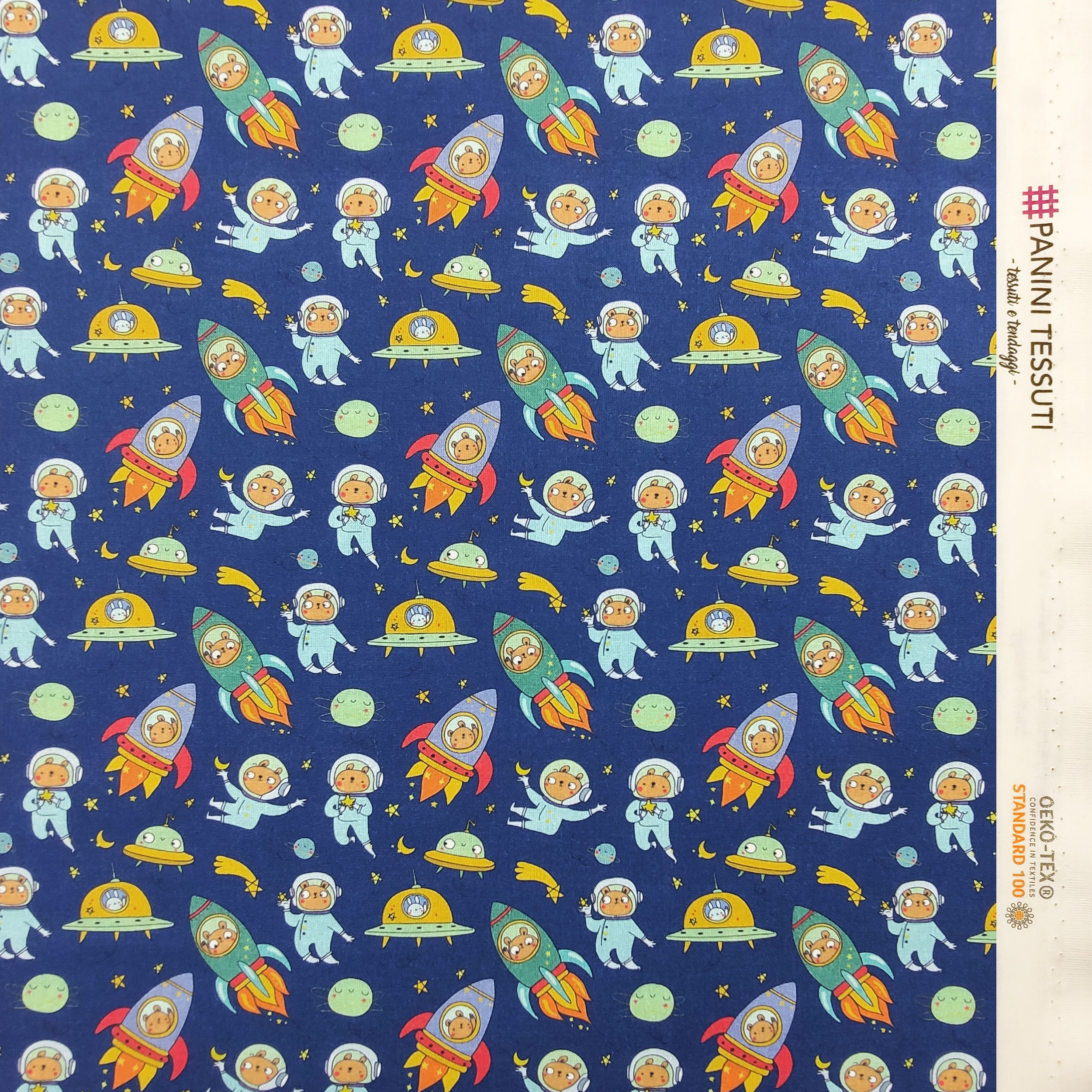 Cotone Orsetti Astronauti Piccoli Image