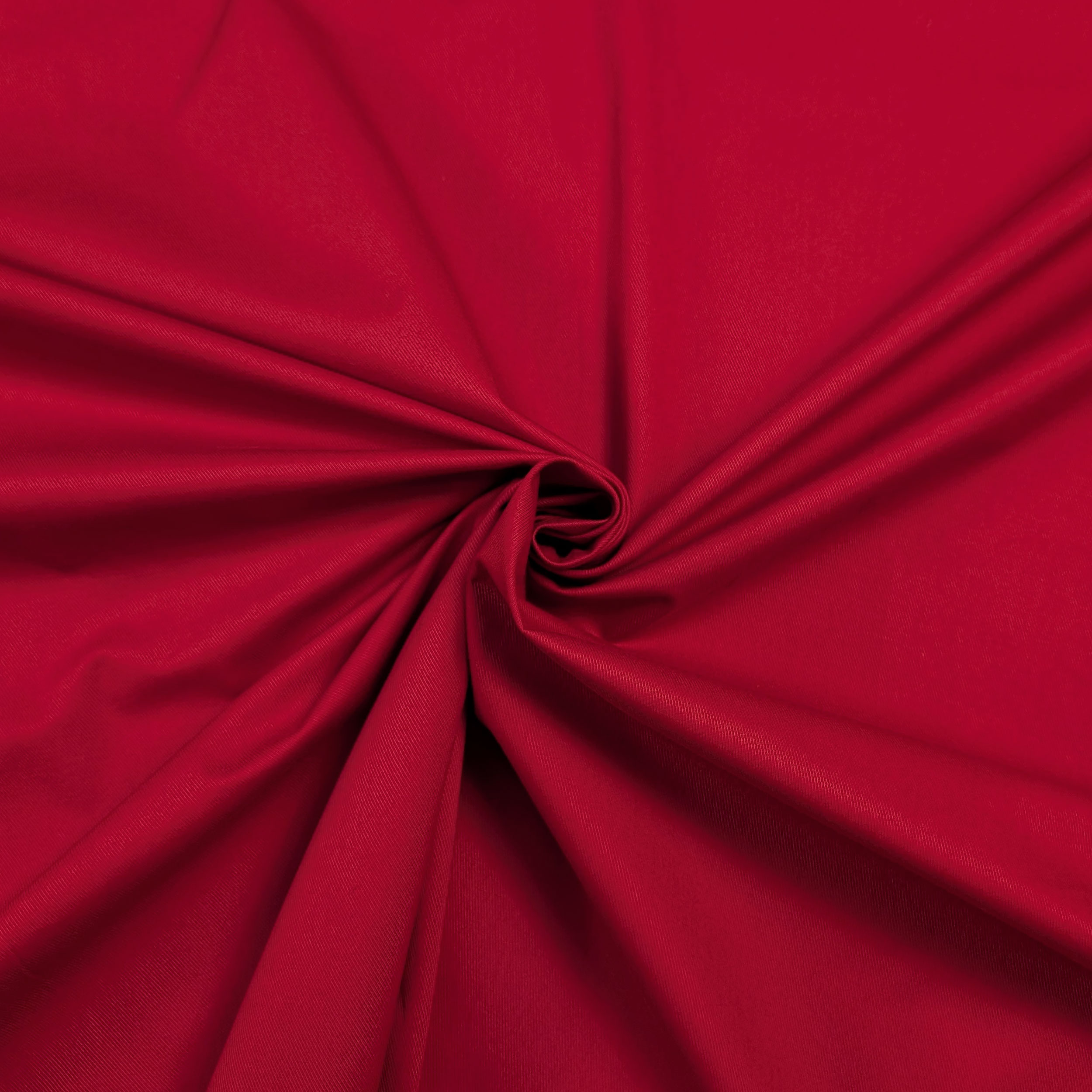 Drill Morbido di Cotone Elasticizzato Rosso Image