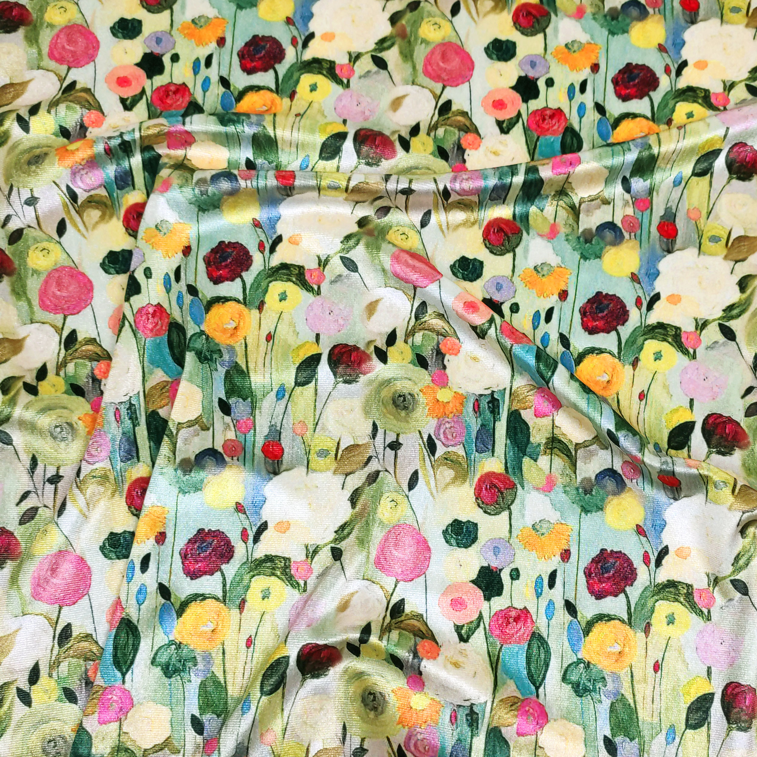 Vellutina Bielastica Fiori Impressionisti Image