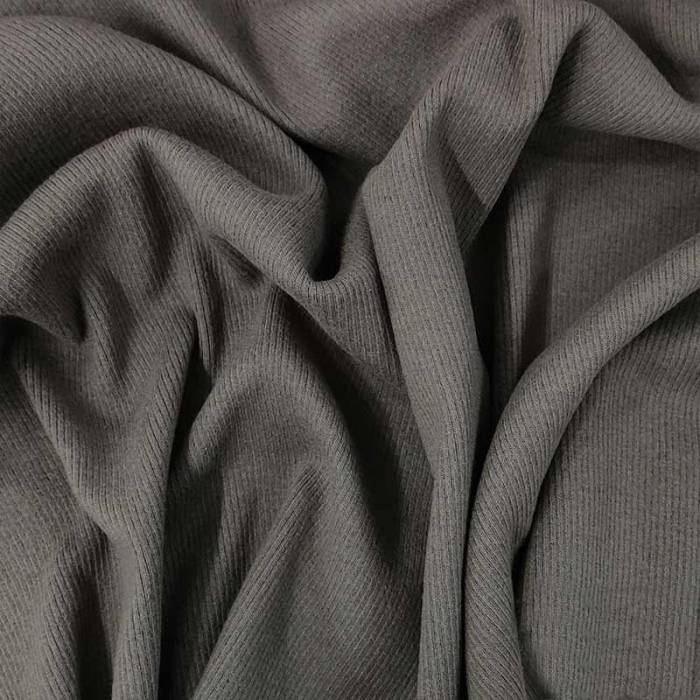 Maglia Mano Cachemire Costina Caldo Cotone  Tortora 
