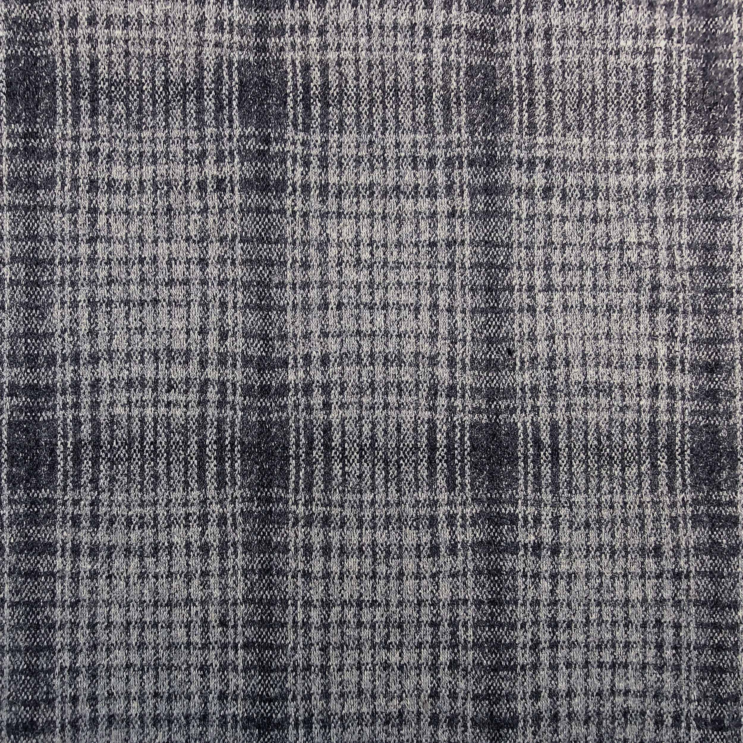 Cappotto Quadretti Effetto Sfumato Grigio - Main Image