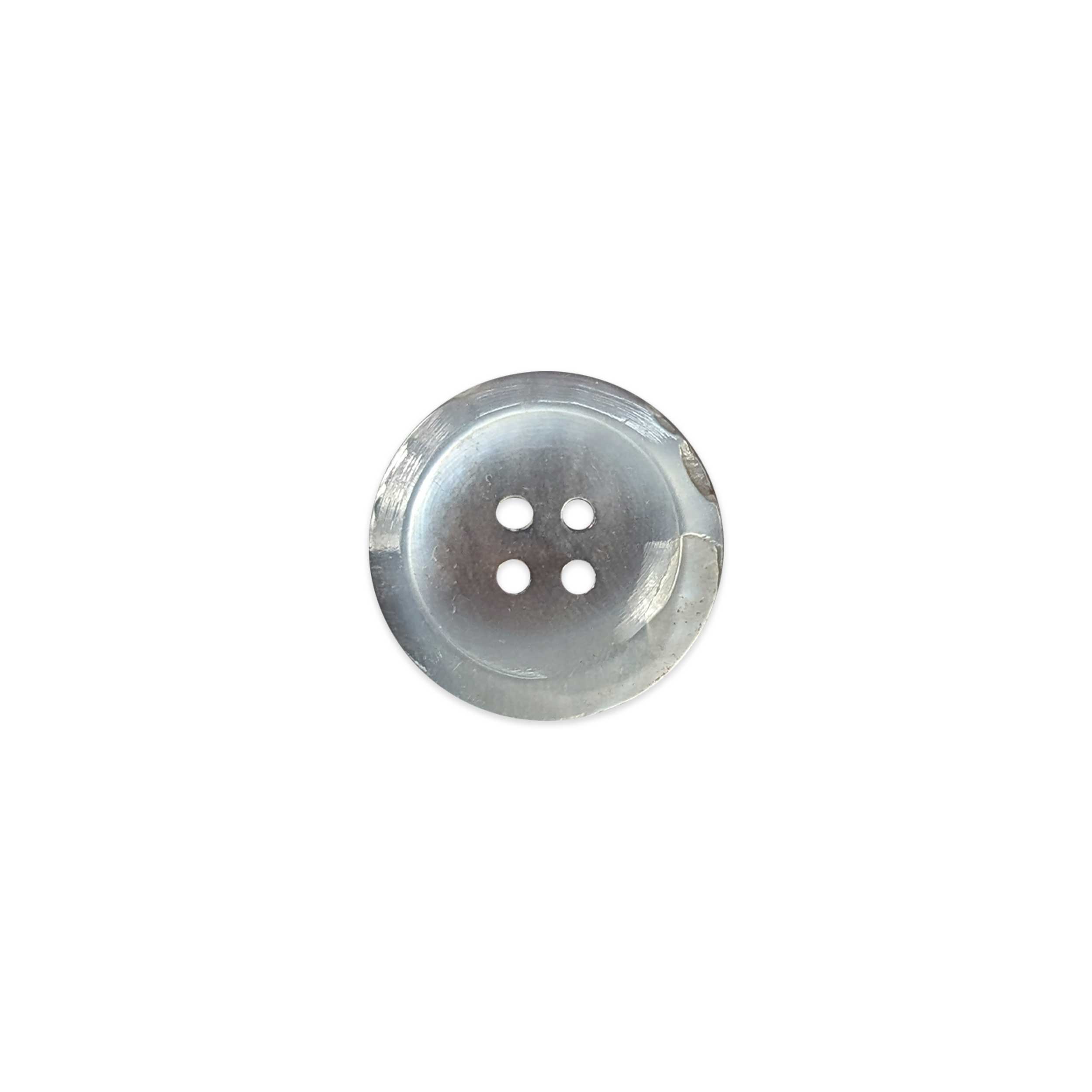 Bottone Quattro Fori Madreperla Grigio Perla Lin 34 Image