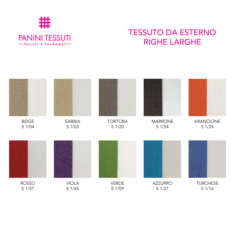 Cartella Colore Tessuto da Esterno a Righe Larghe MAGENTO (1)