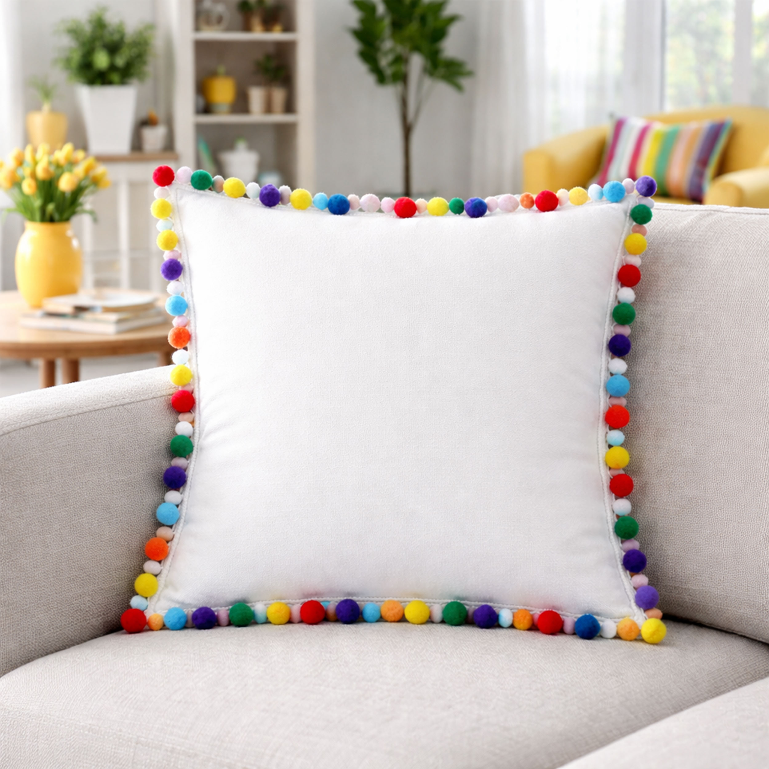 Passamaneria Pom Pom Grandi Multicolor Image