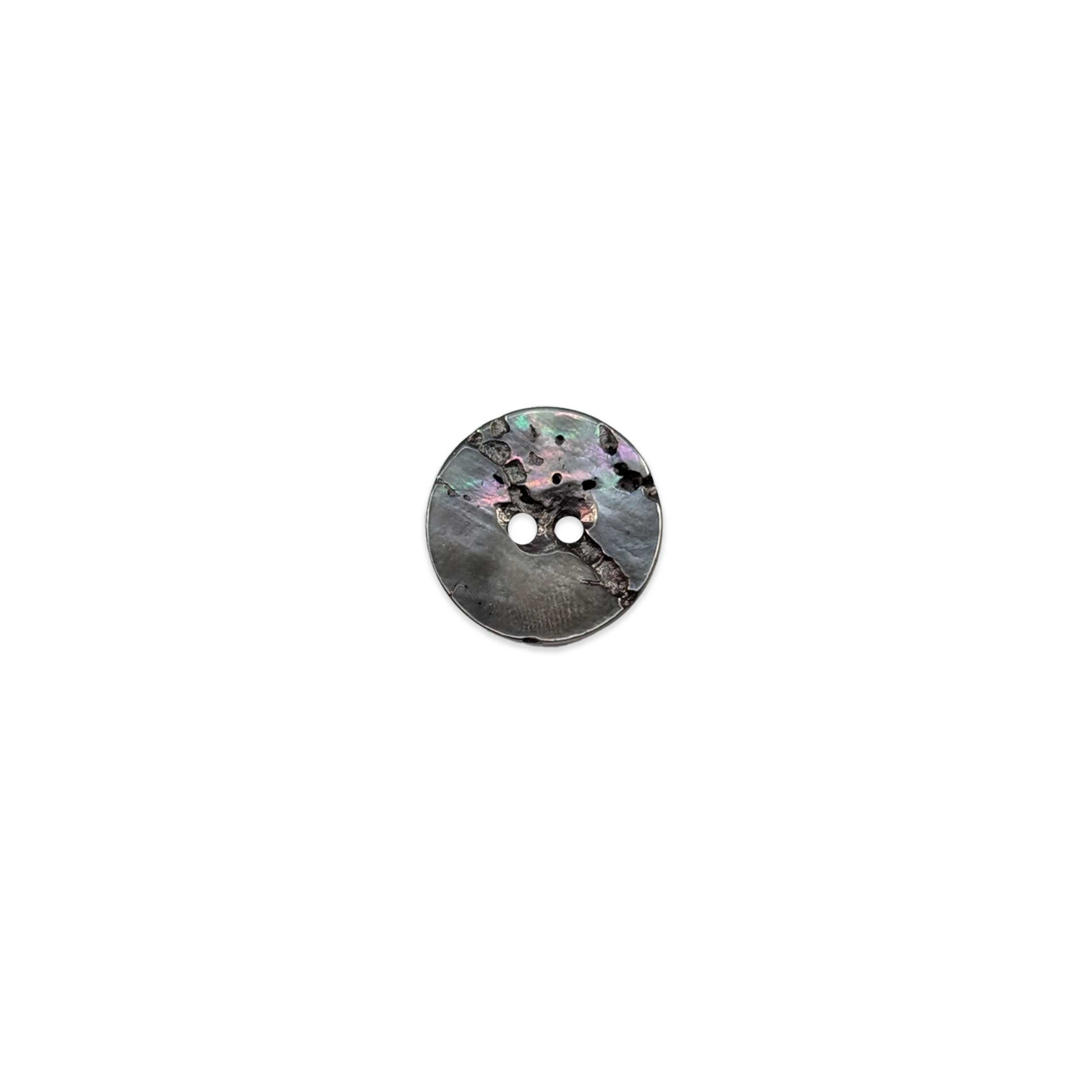 Bottone Madreperla 2 Fori Grigio Lin 28 Image