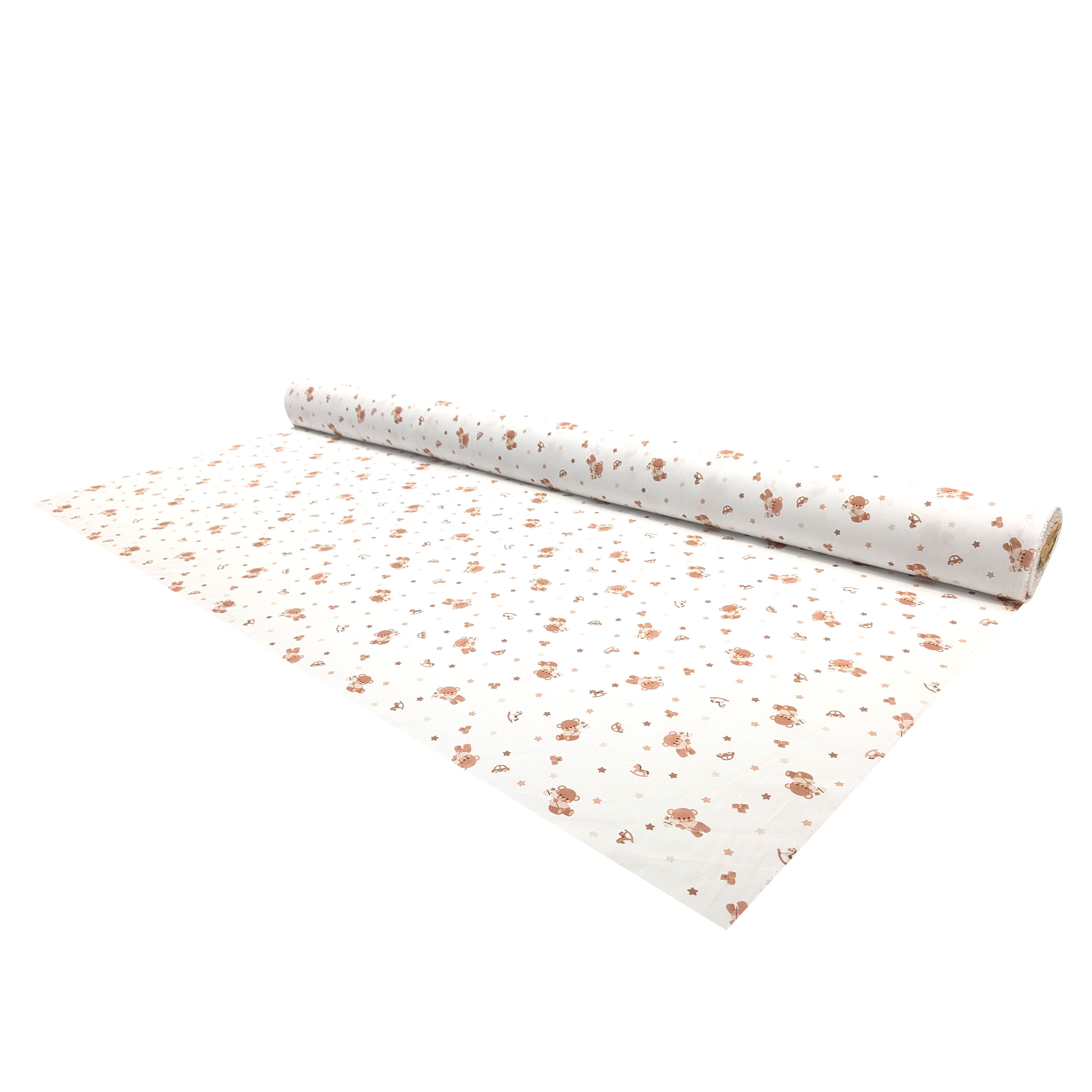 Cotone Piquet Baby Orsetti e Stelline Image
