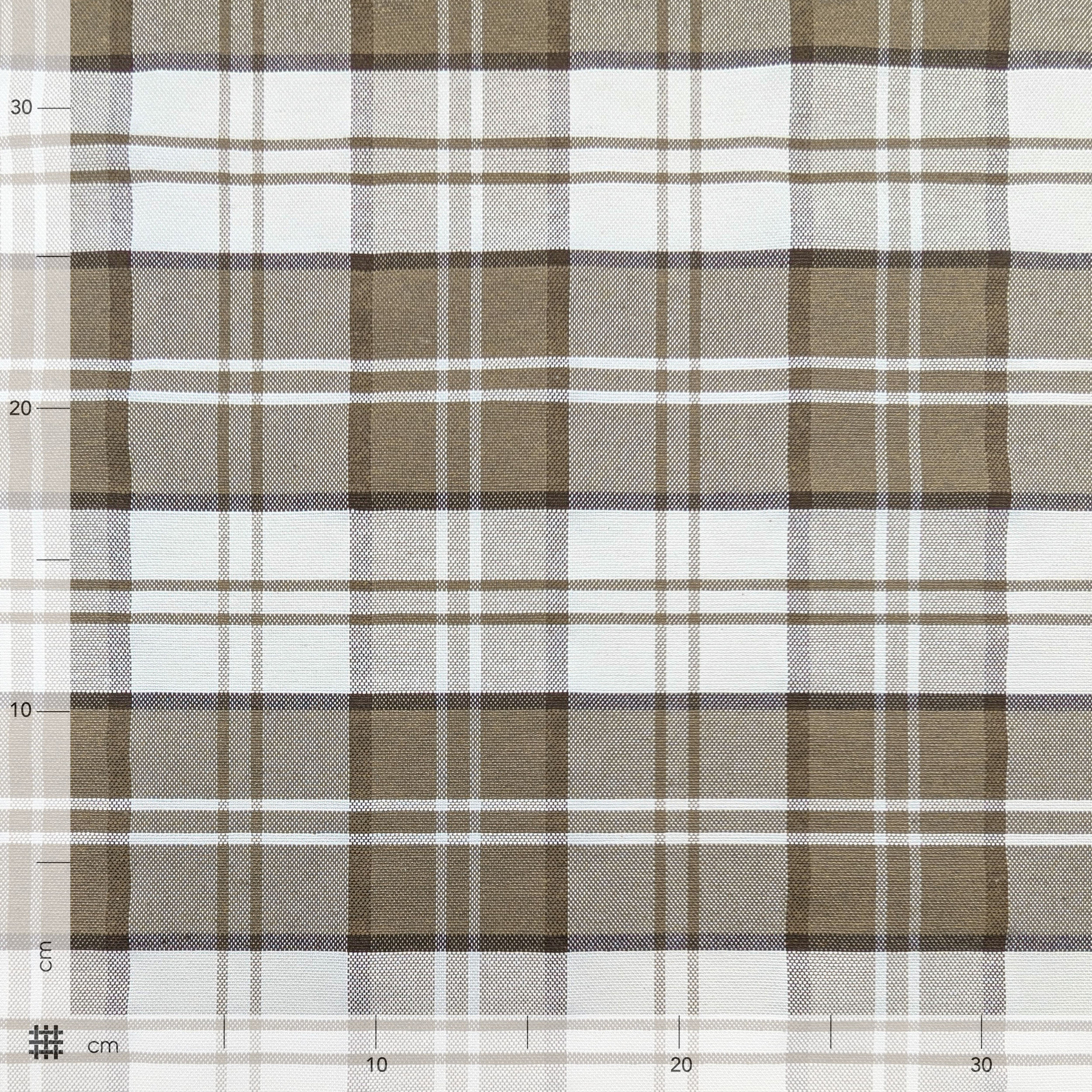 Tessuto Tinto In Filo Tartan Beige Image