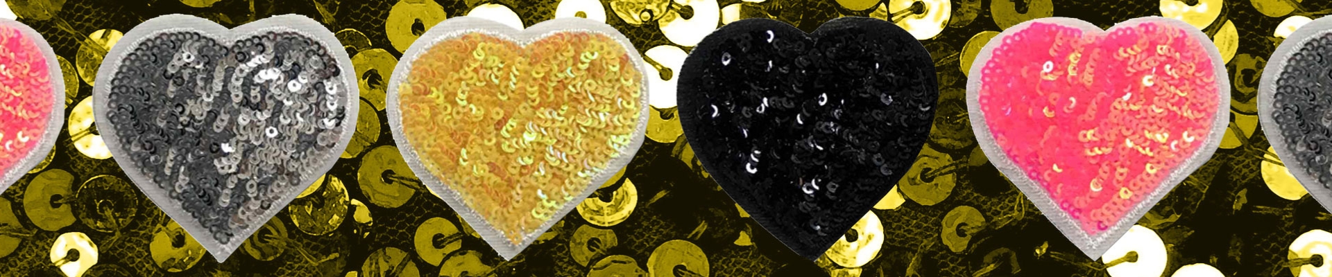 applicazioni paillettes panini tessuti