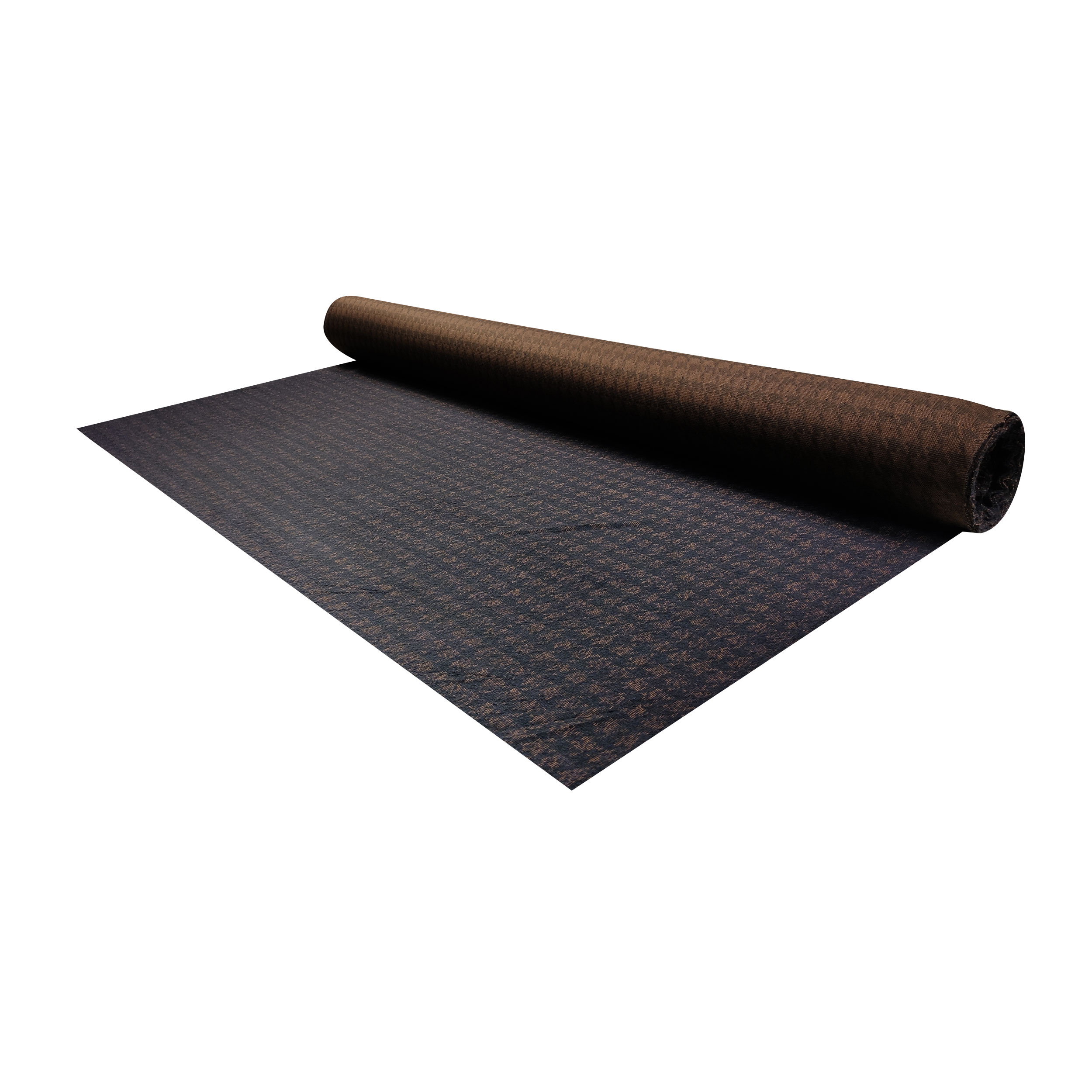 Tessuto Bielastico Pied de Poule Blu Marrone