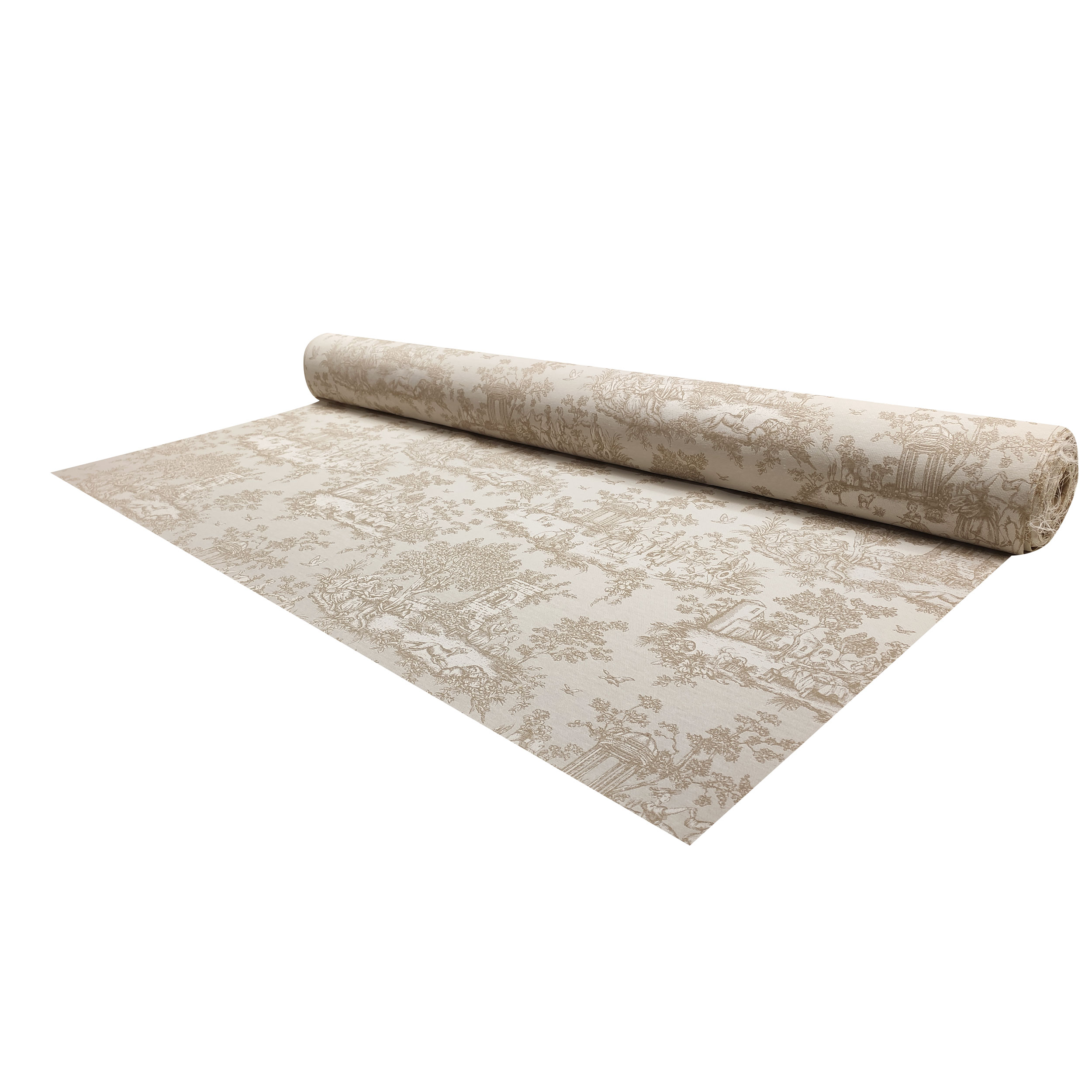 Jacquard Toile de Jouy Beige