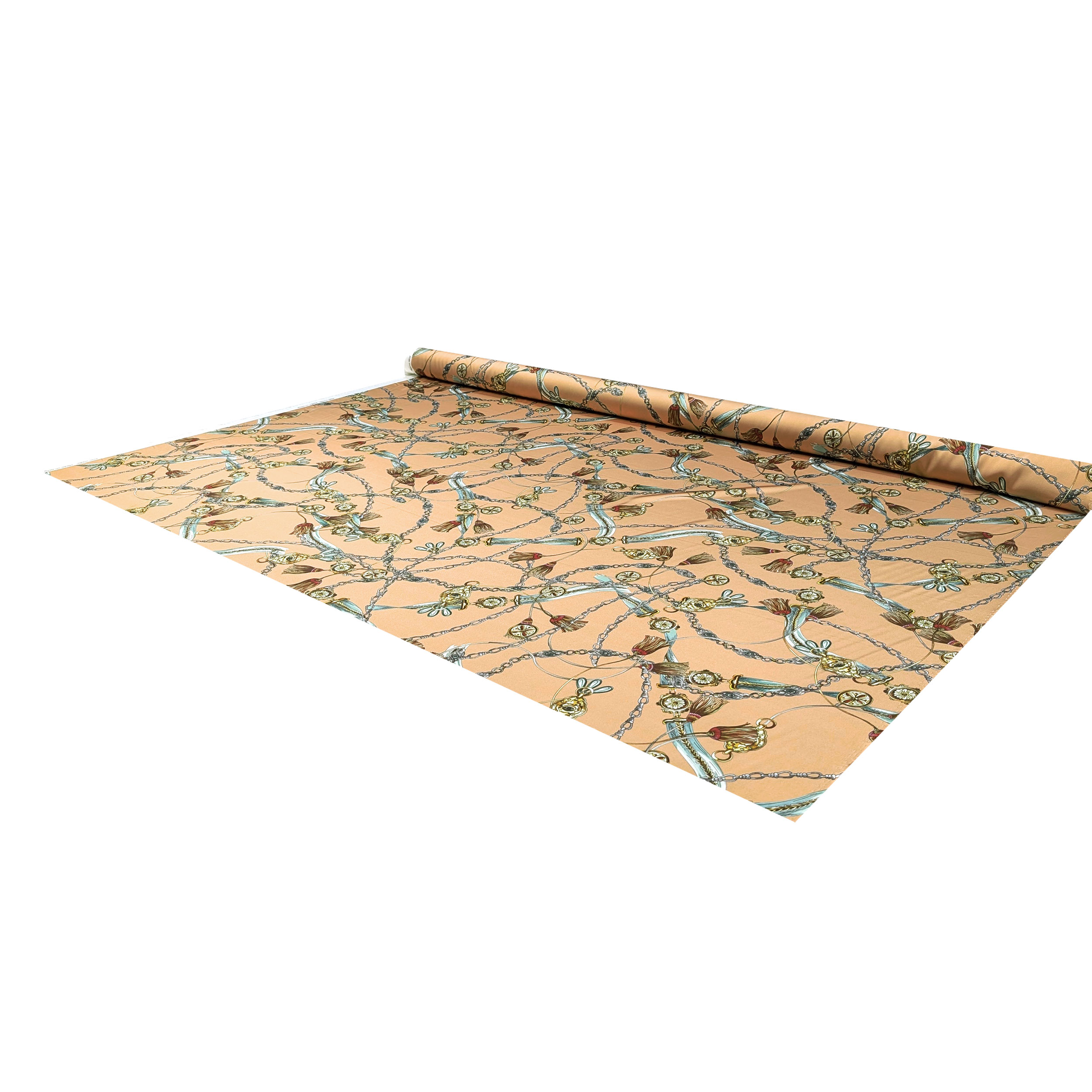 Raso Setato Alta Moda Beige con Catene Image