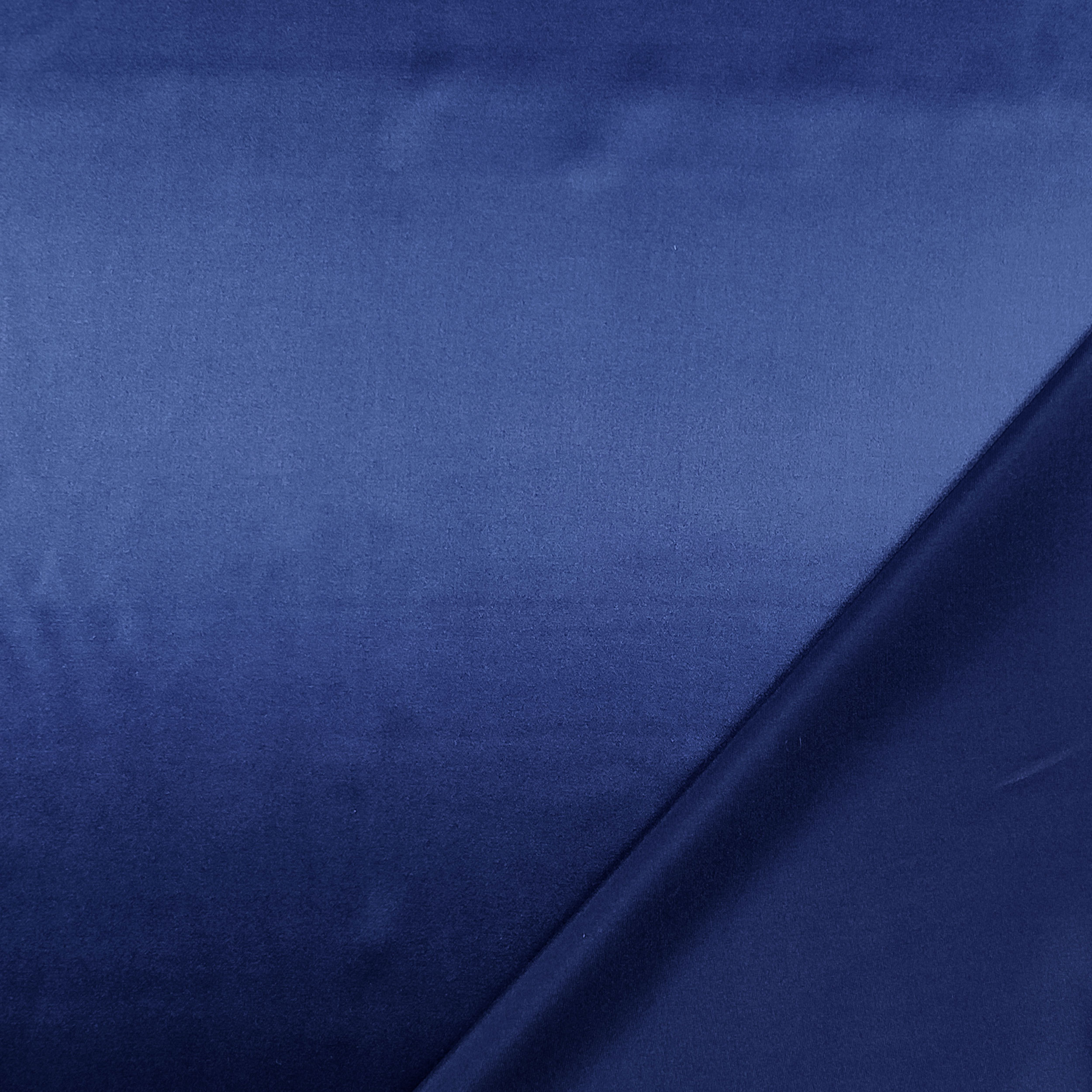 Tessuto Raso di Seta Elasticizzato Blu Image