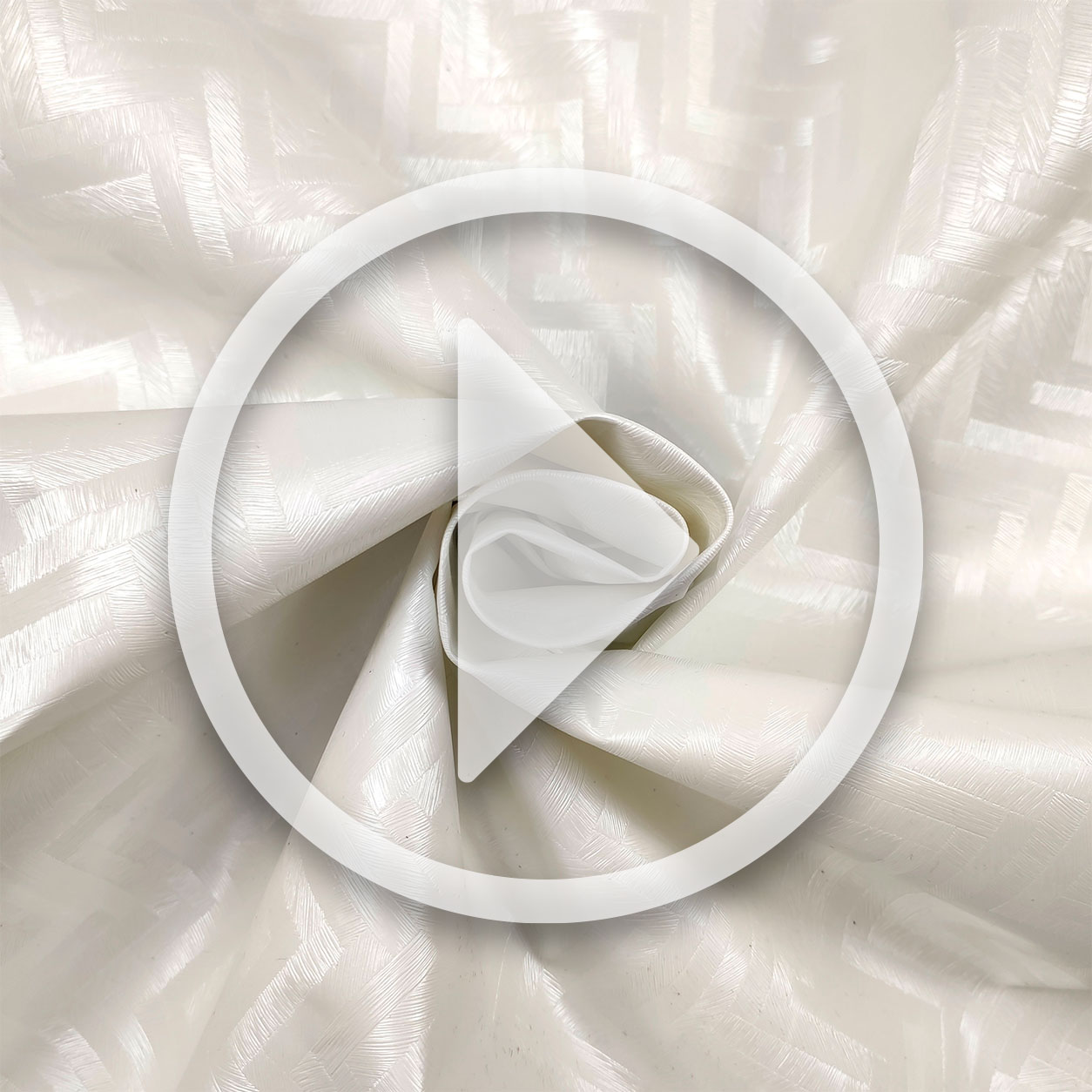 Tessuto per Tovaglia Plastificata Geometria di Linee Bianco Image