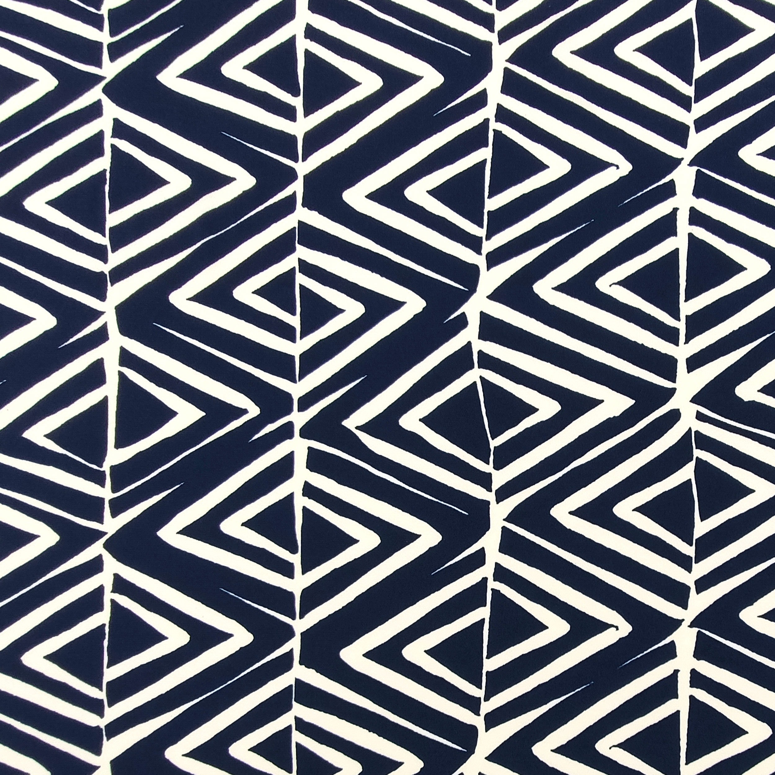 Jersey Fantasia Astratta Blu Triangoli Bianchi Image