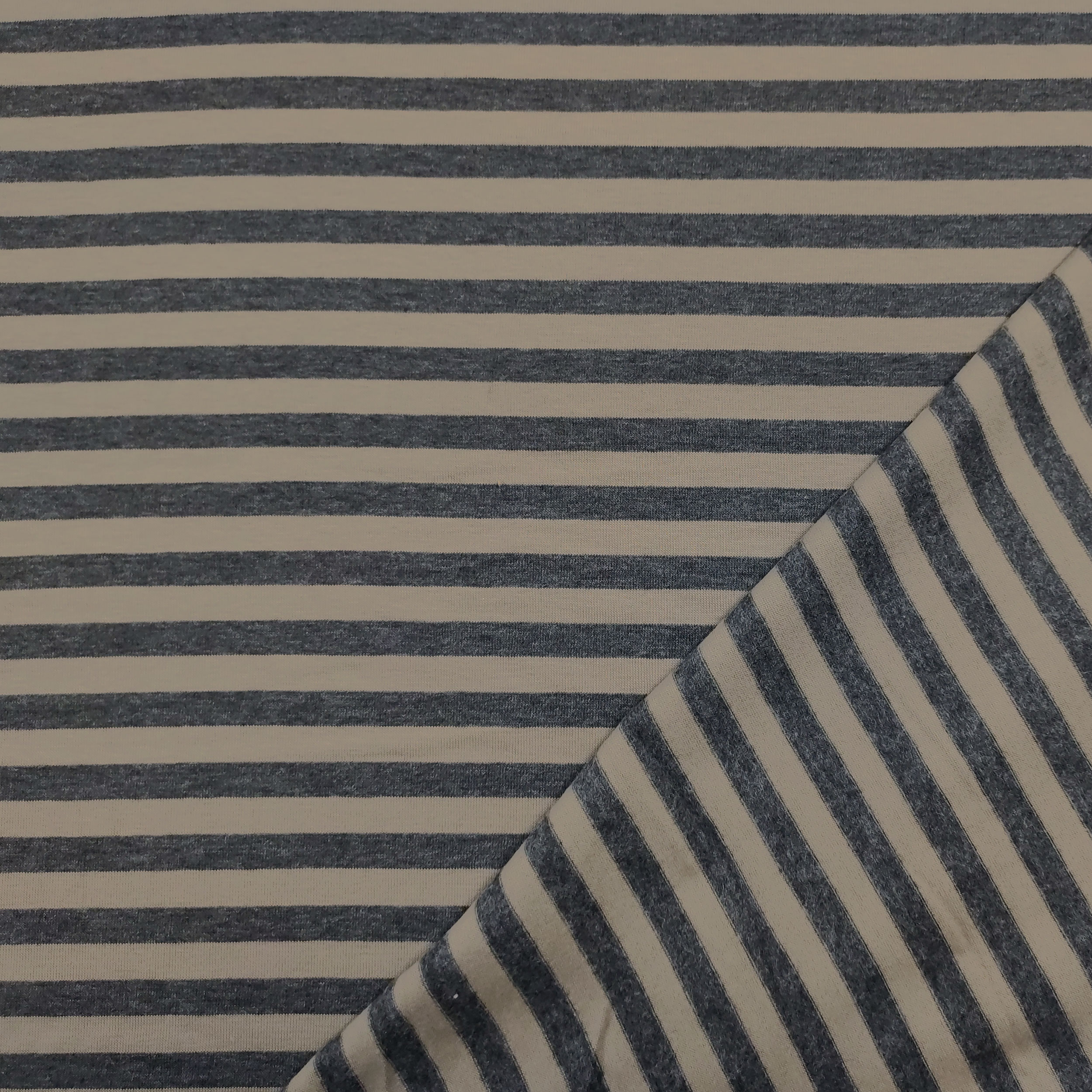 Jersey Righe Beige e Antracite