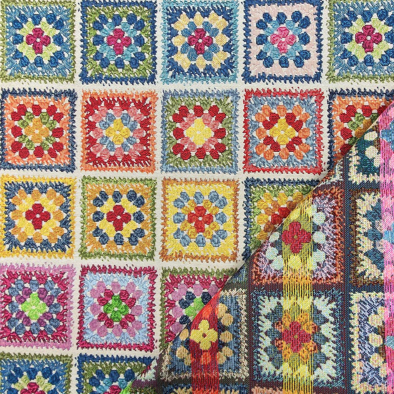 Tessuto di cotone dal design originale – Tessuto italiano, materiale da cucito (moduli da 50 cm) - Italia