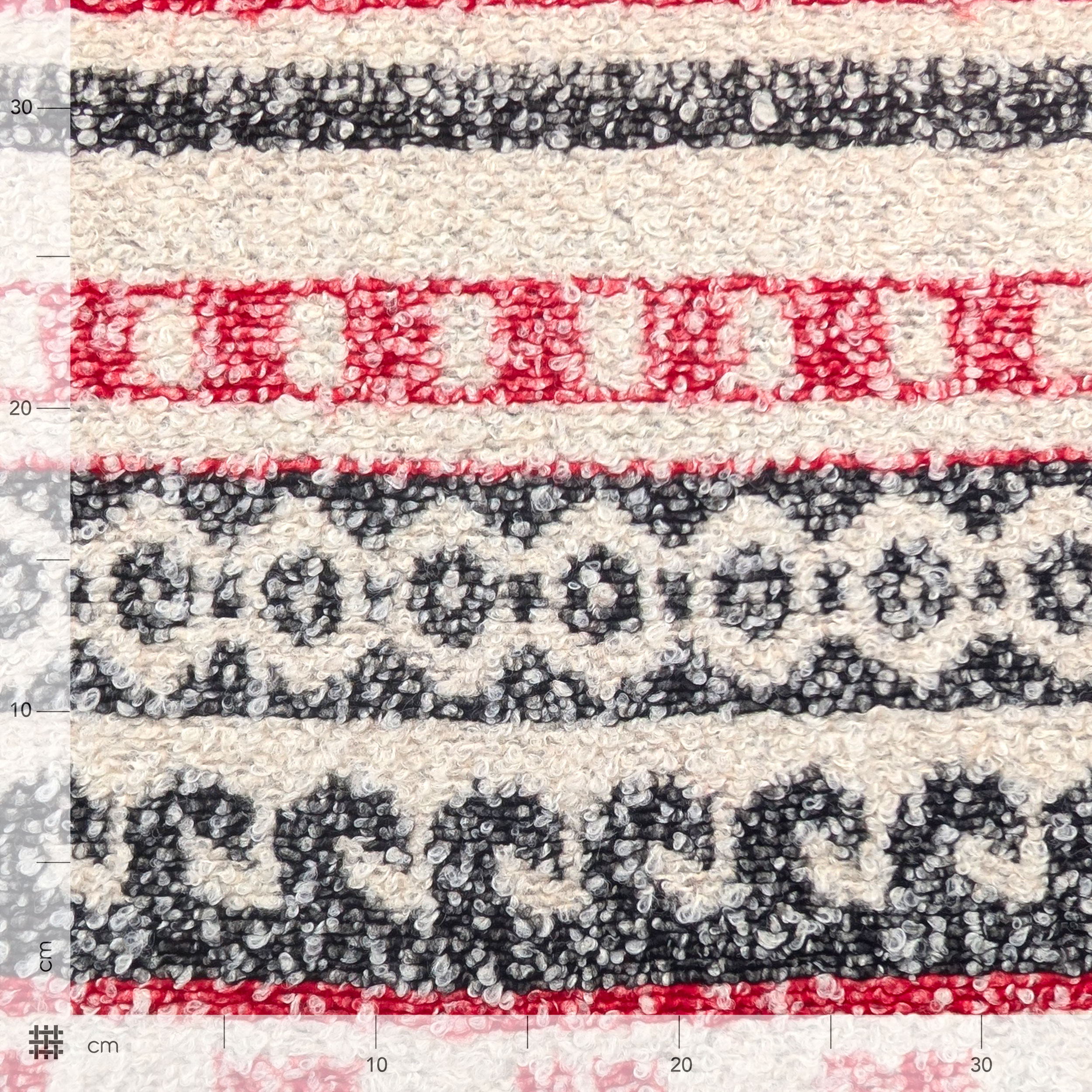 Cappotto Fantasia in Rosso Nero Image