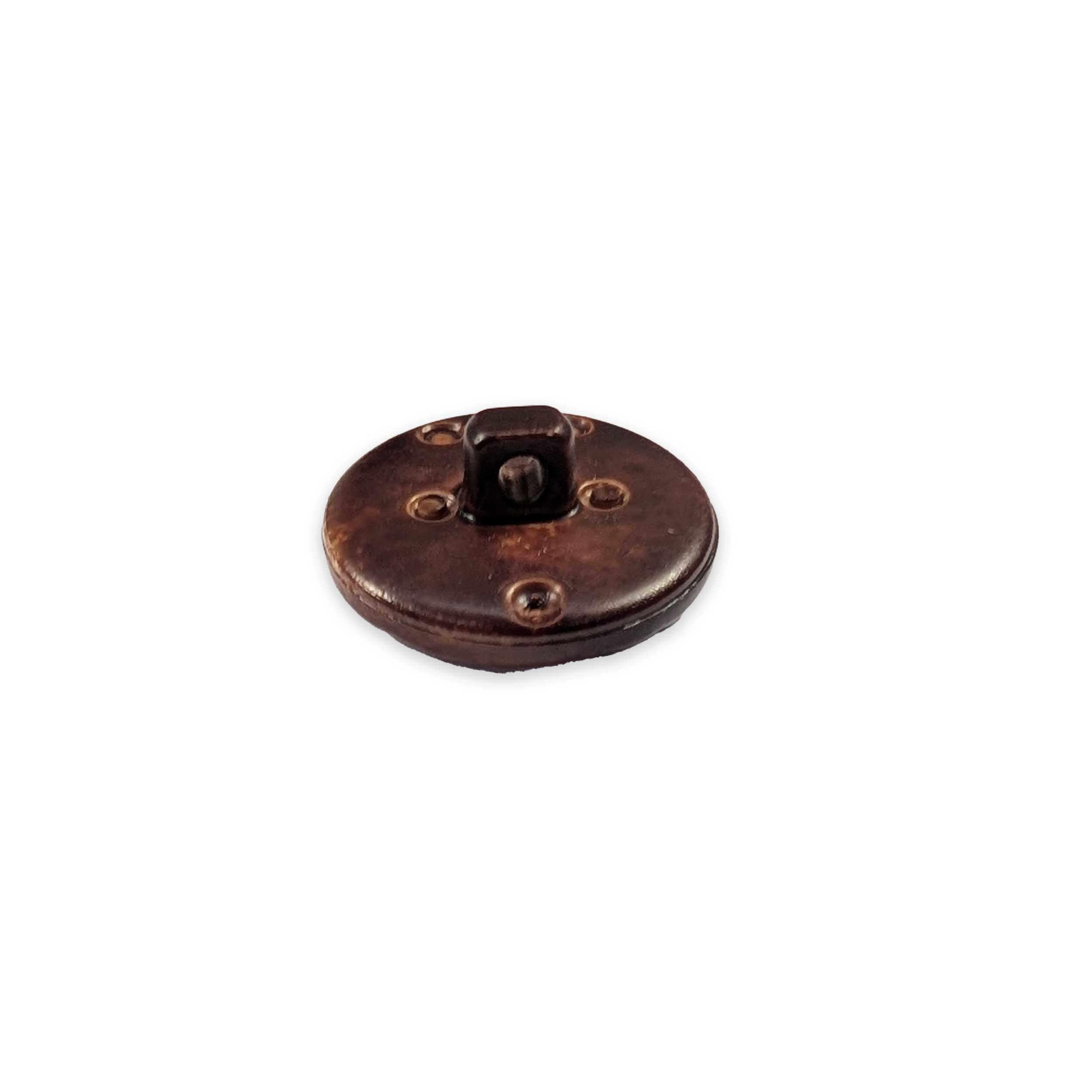 Bottone Gioiello Pitonato Marrone Lin 32 Image