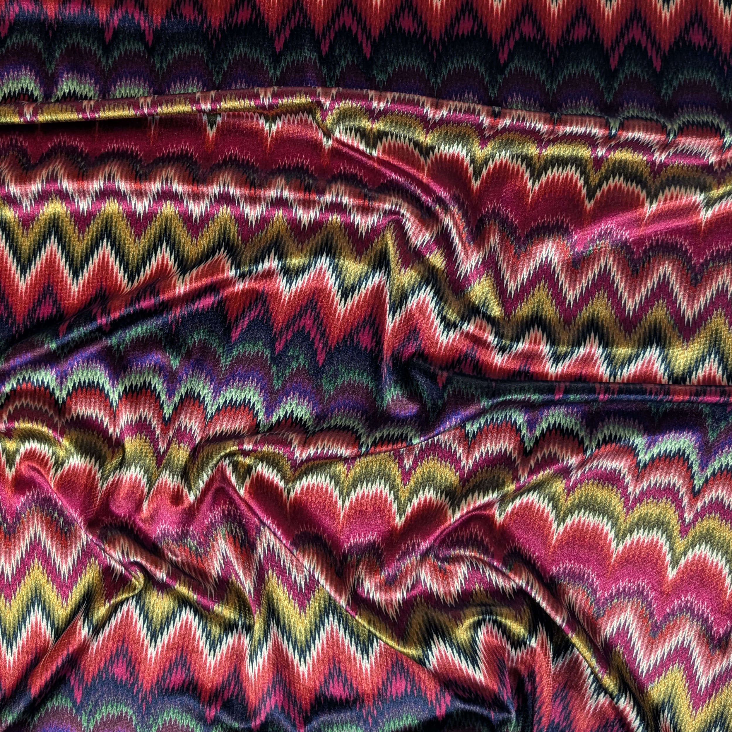 Vellutina Setata Moda Zig Zag Multicolor Image