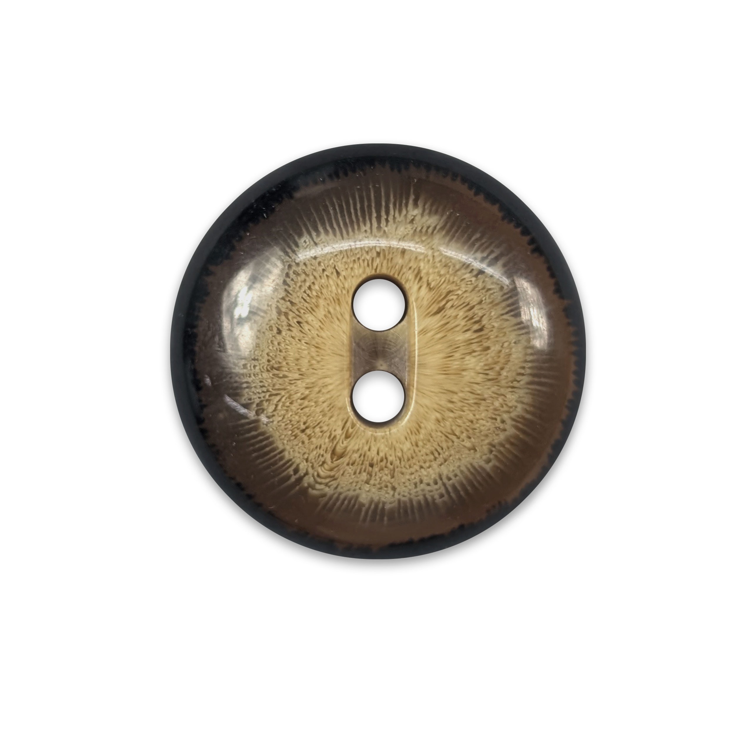 Bottone Moda Marrone Sfumato 2 Fori Image