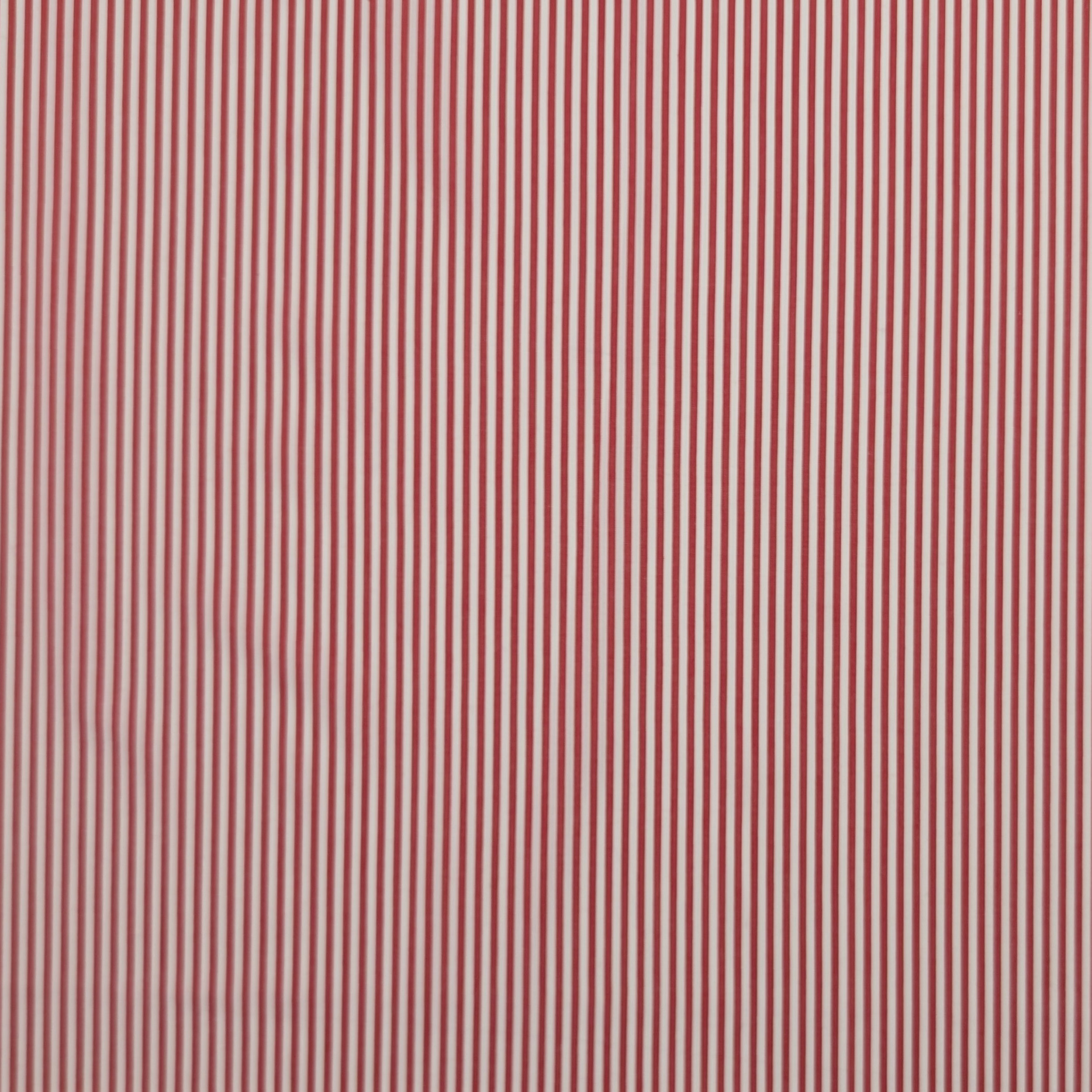 Cotone per Camiceria Righe Rosse Image