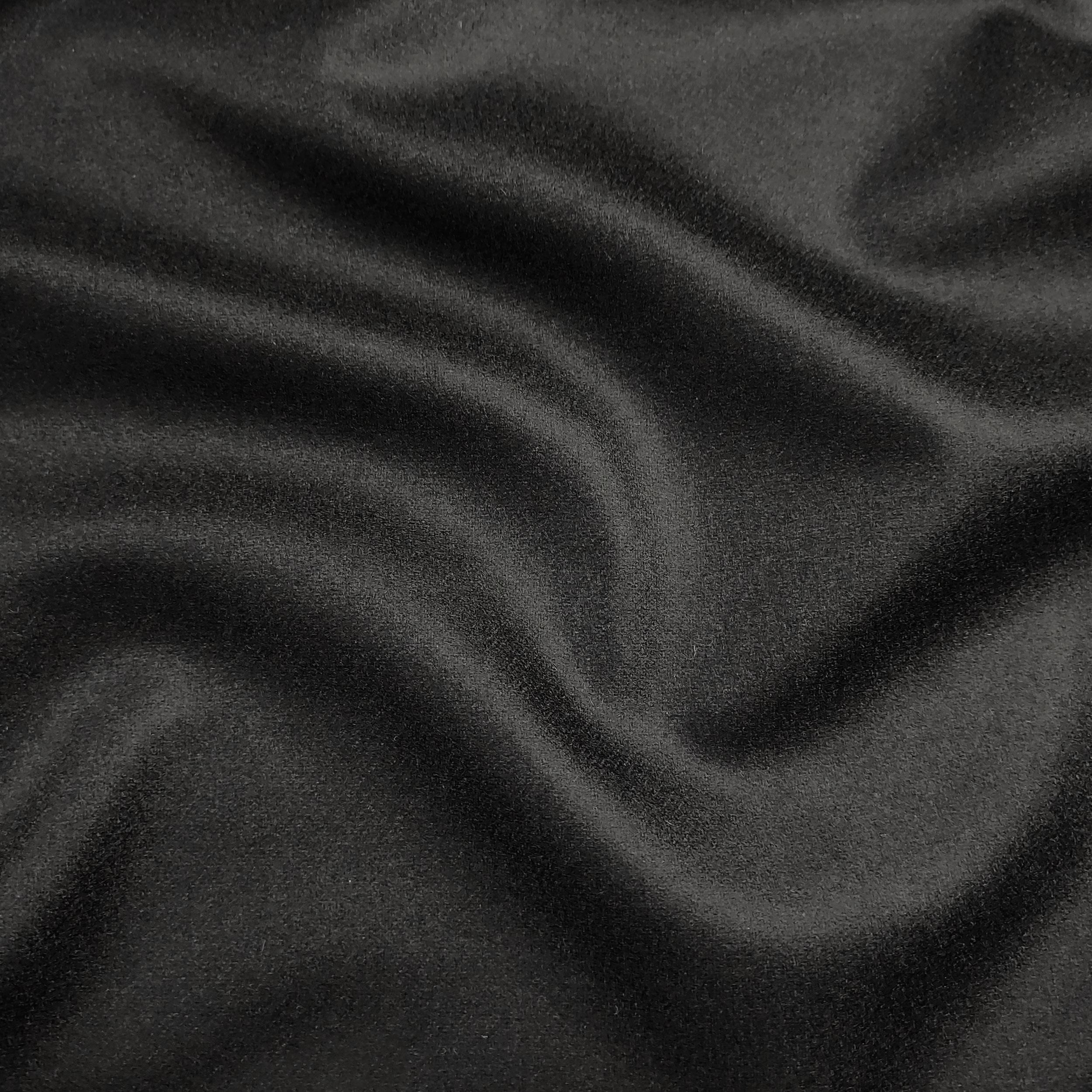 Tessuto Pura Lana Moda Nero