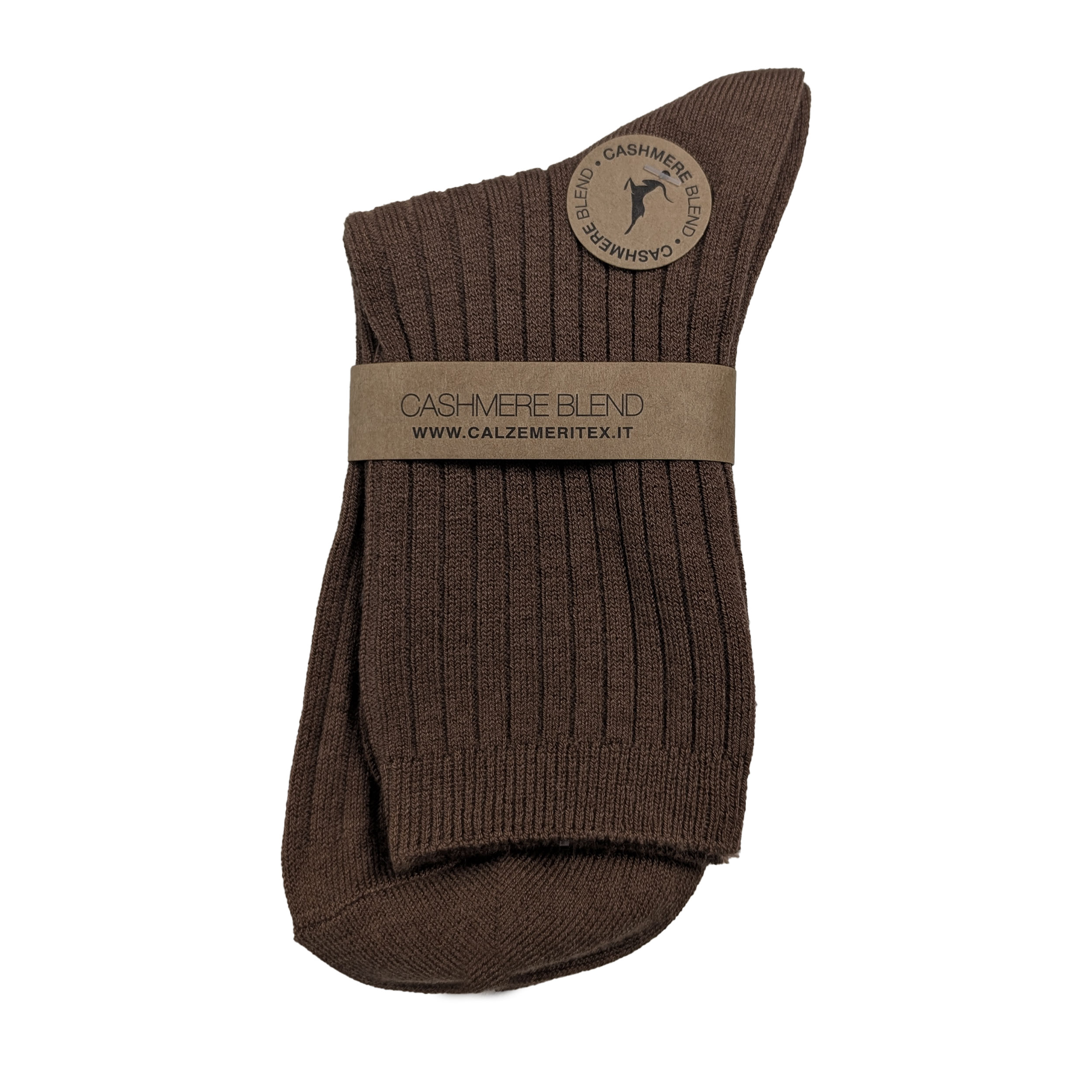 Calzini Donna Cashmere Blend Marrone Scuro Image