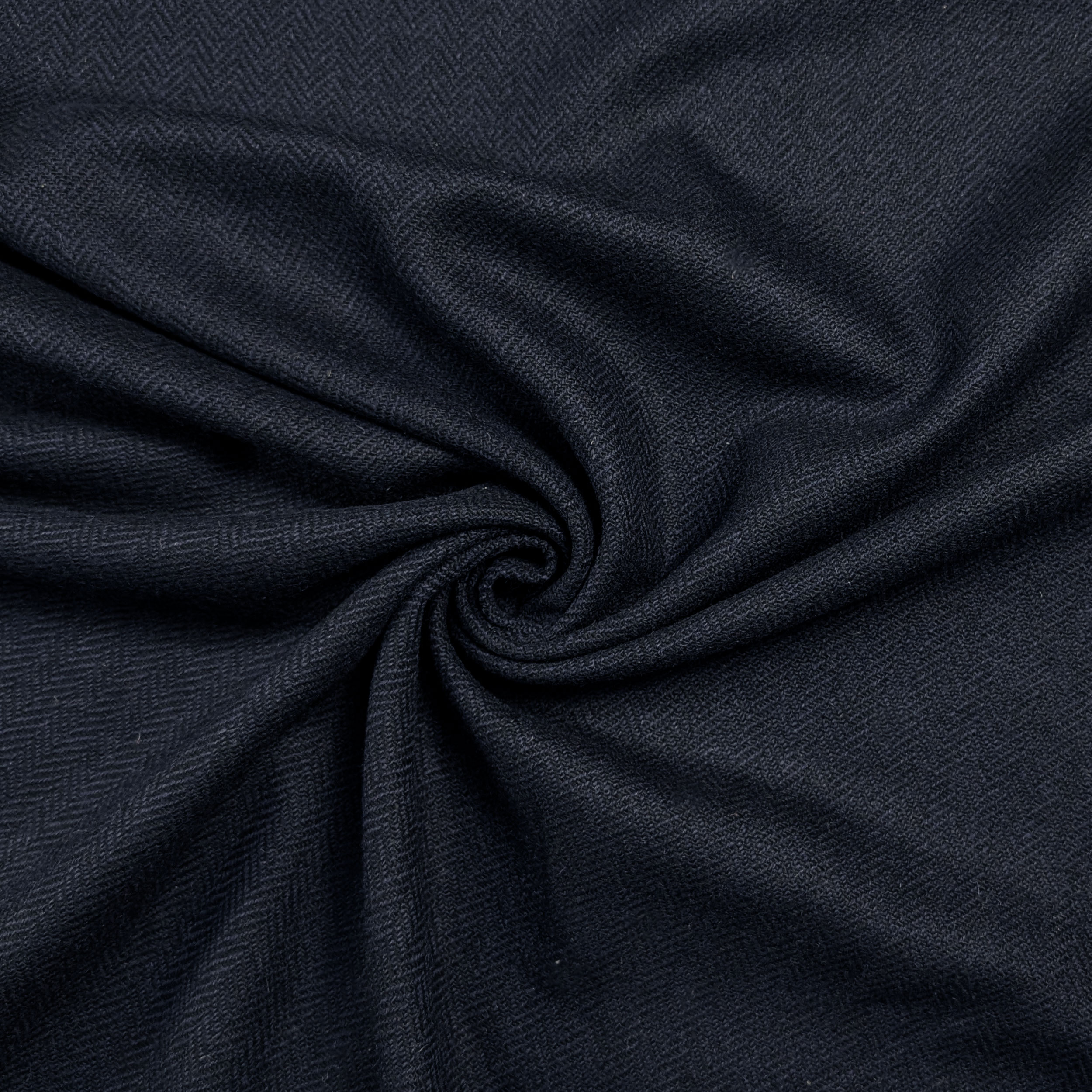 Cappotto Pura Lana Spigato Blu Notte Image