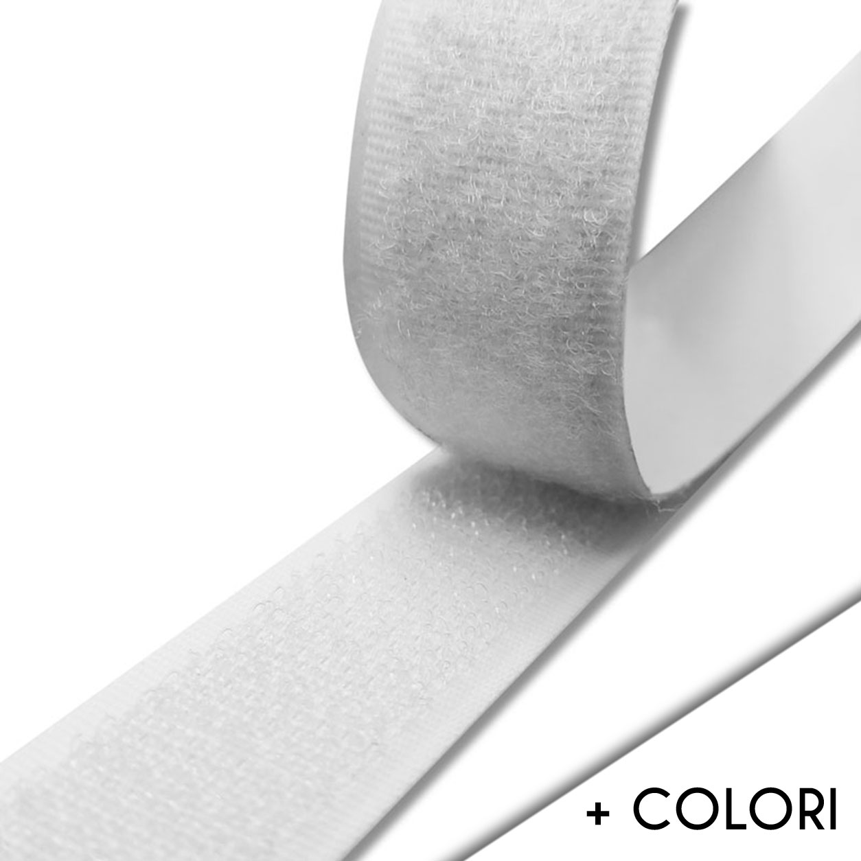 Velcro Adesivo 3cm Bianco Parte Uncinata Rigida