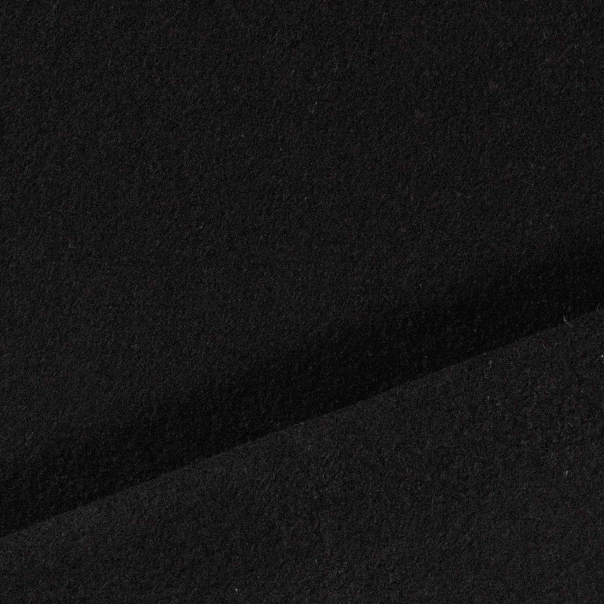 Tessuto Lana Bouclè Tinta Unita Nero