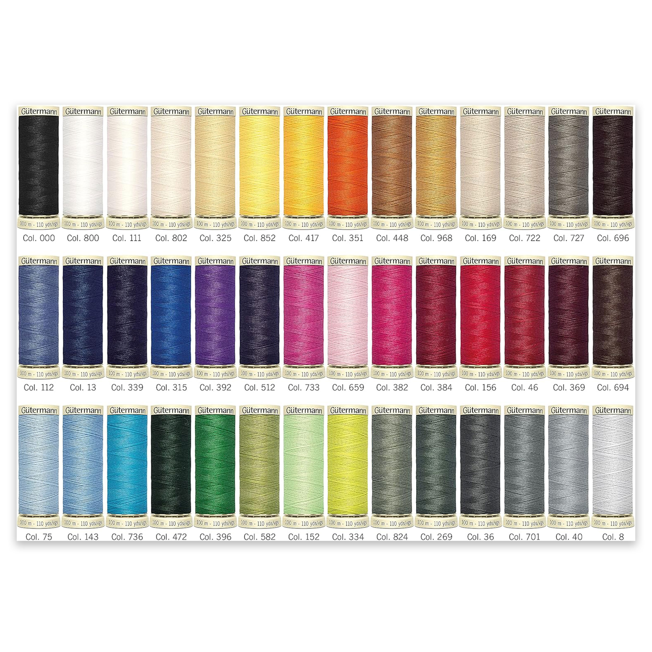 Gutermann Confanetto 42 Bobine Filo Cucitutto 100 m Image
