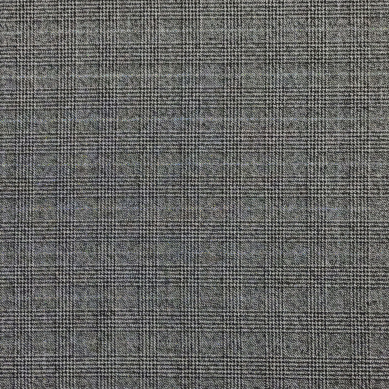 Tessuto Scozzese Lurex Grigio