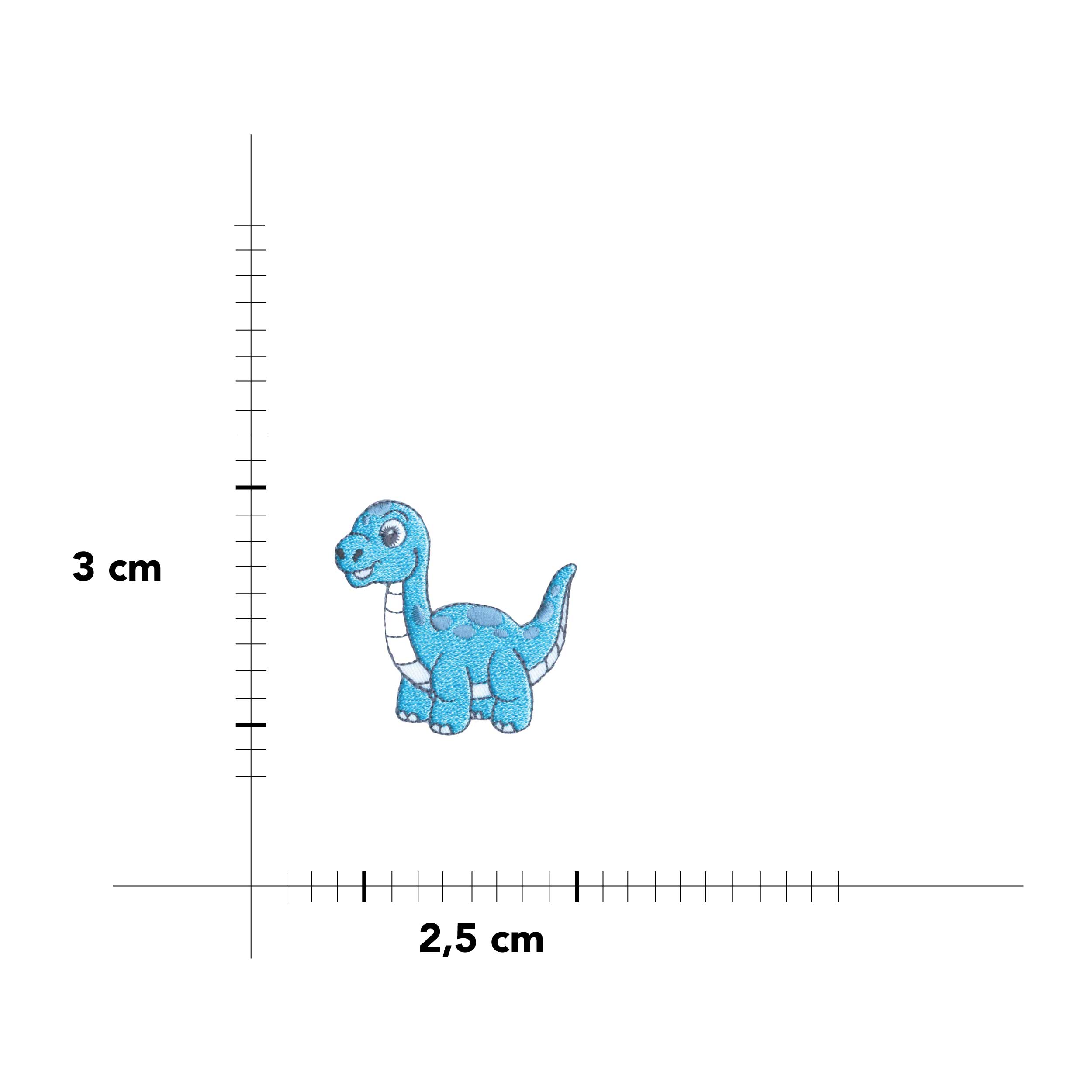 Applicazione Termoadesiva Dinosauro Blu Image