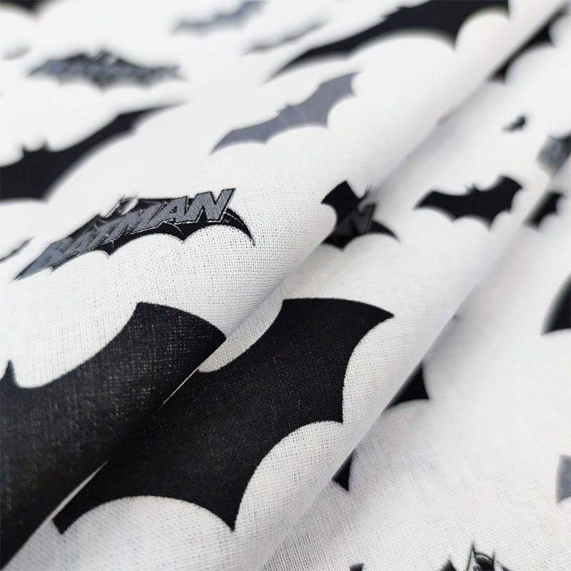 Tessuto di cotone batman bn