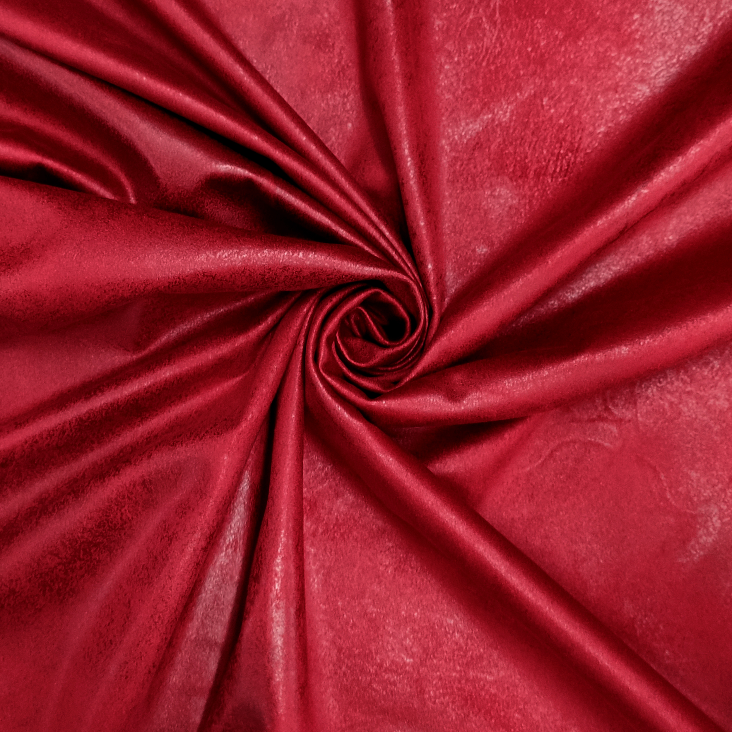  Tessuto Dainetto Effetto Spalmato Rosso