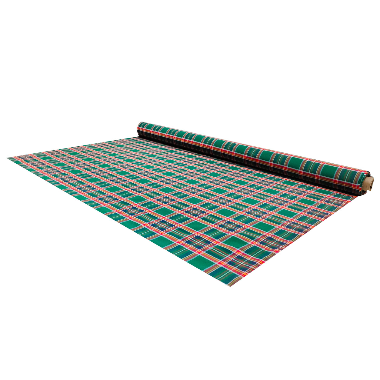 Tessuto Tartan Scozzese Verde Rosso Image
