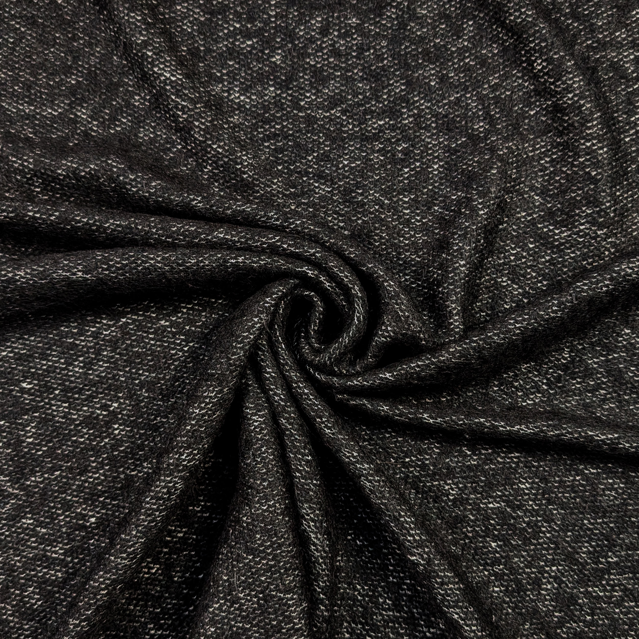 Maglia Effetto Cashmere Nero Melange Image