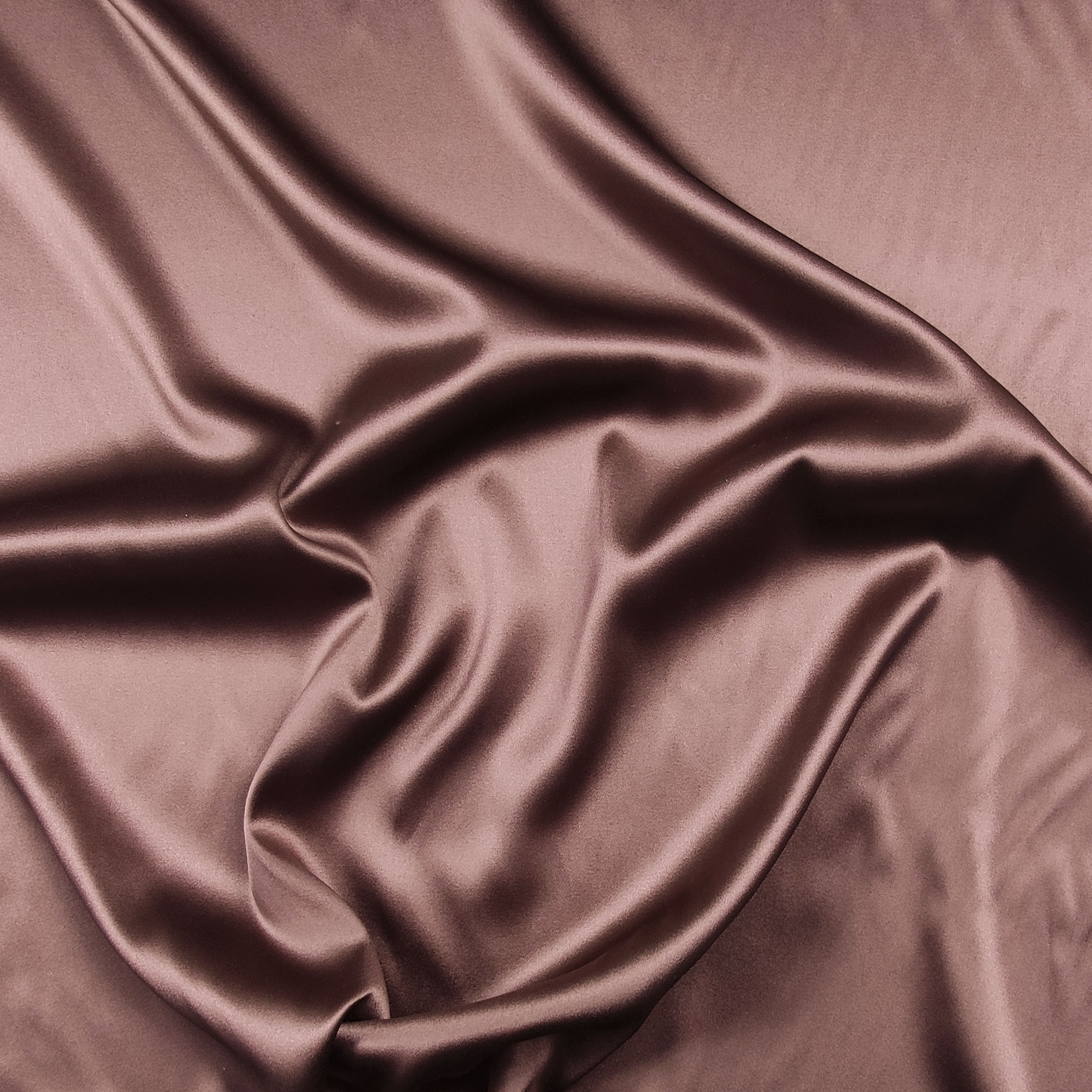 Tessuto Raso di Seta Elasticizzato Rosa Antico